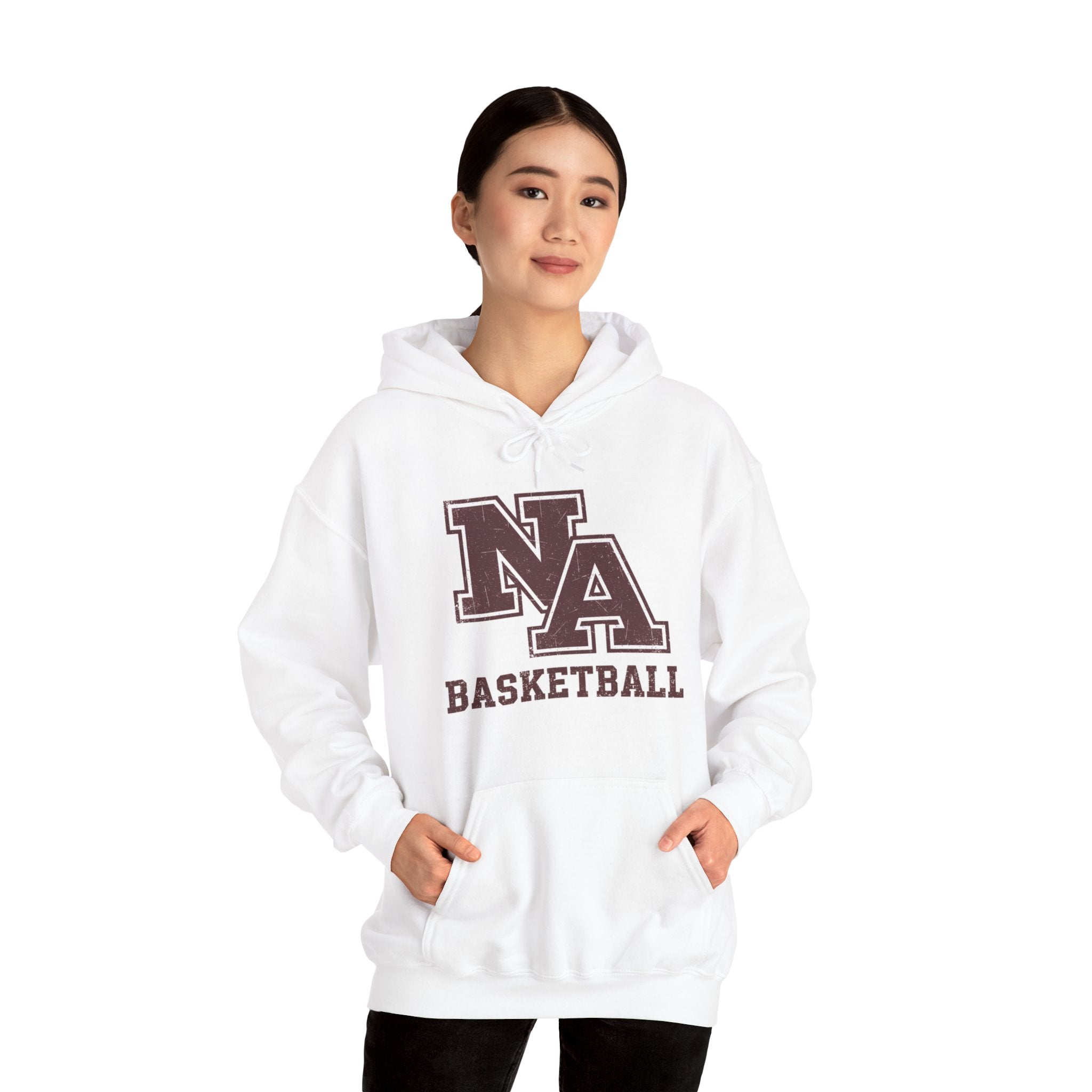 Adult Unisex New Albany Basketball Vintage Vibe Logo Graphic Hoodie