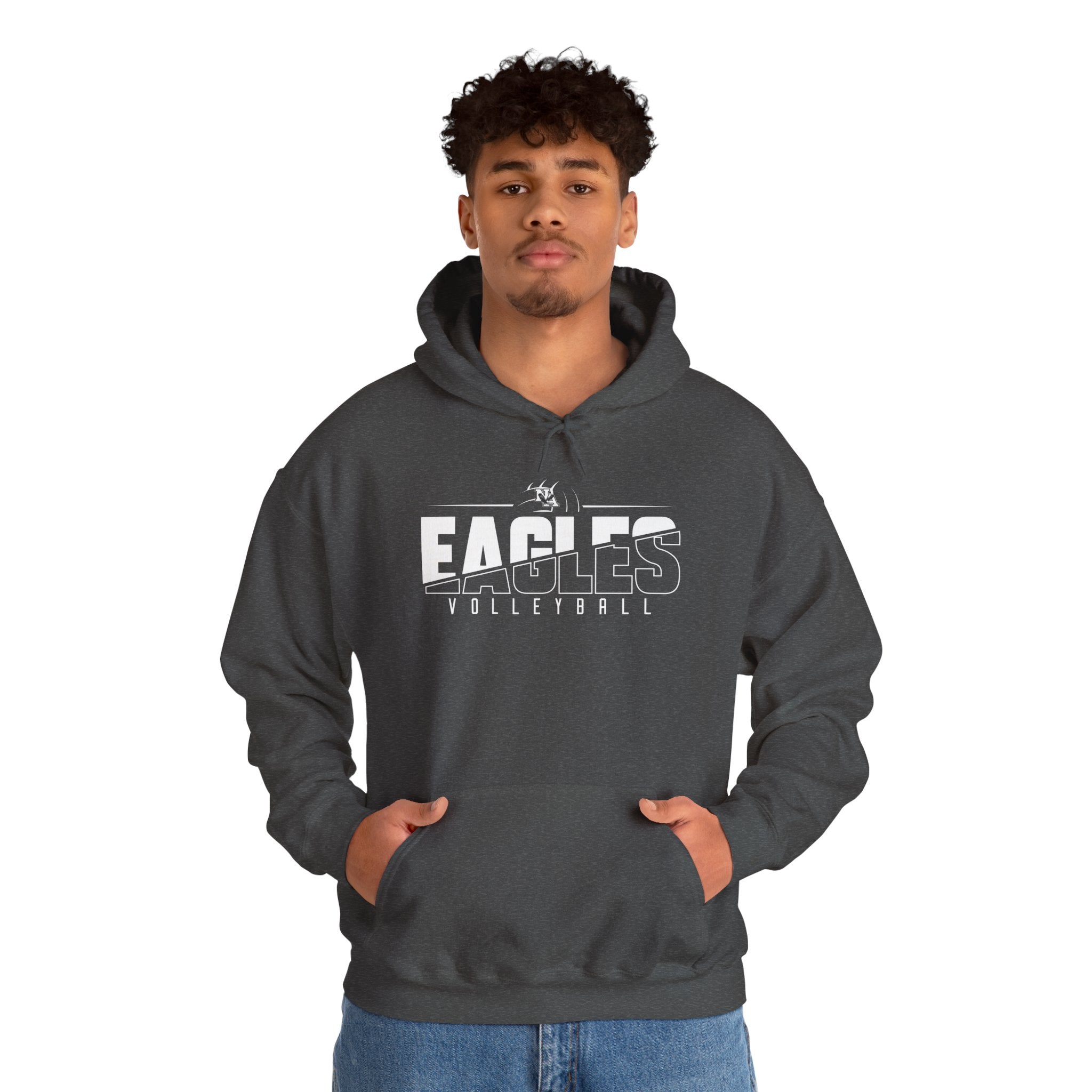 Adult Unisex New Albany Volleyball Power Spike Graphic Hoodie