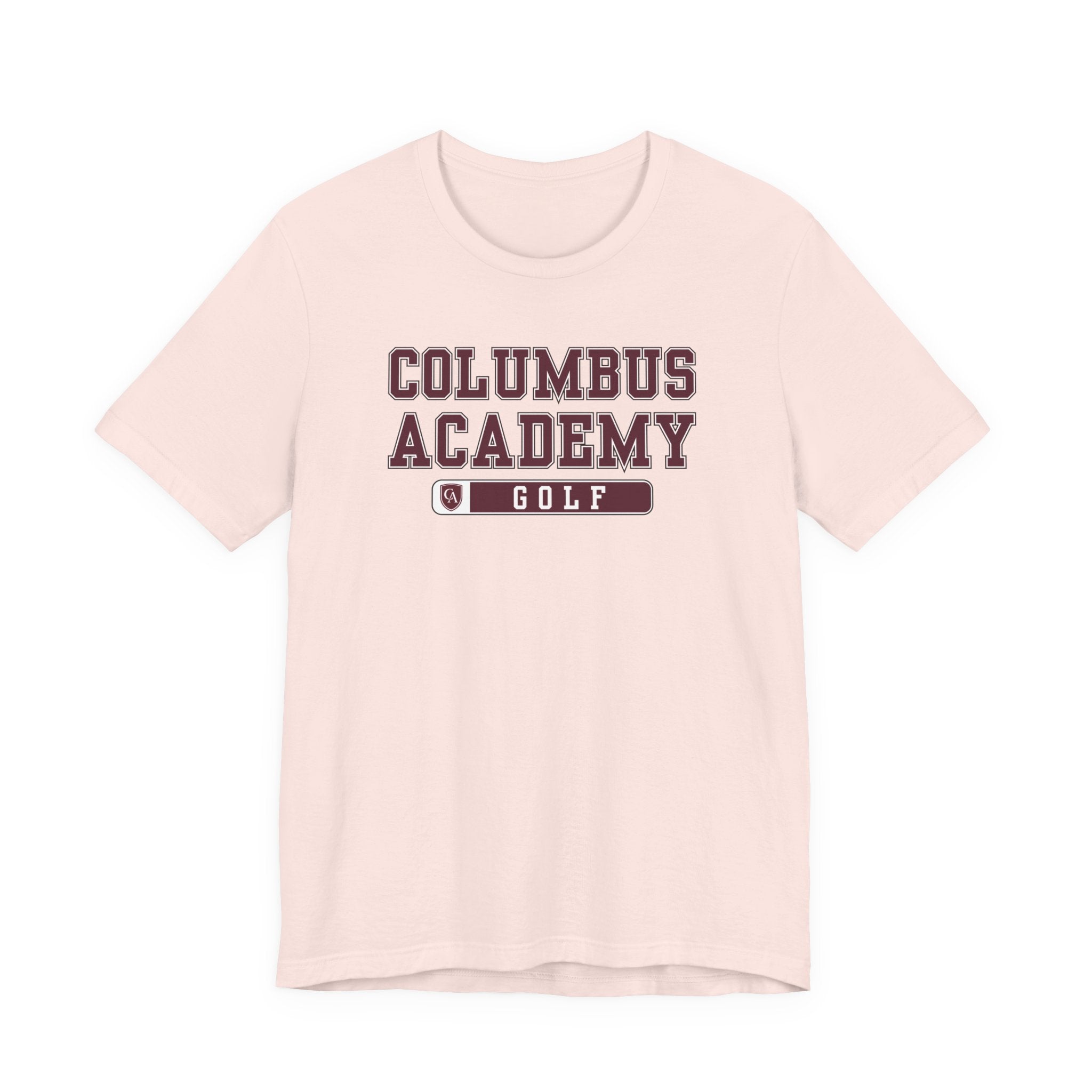 Adult Unisex Columbus Academy Golf Graphic Short Sleeve Bella + Canvas Soft Tee