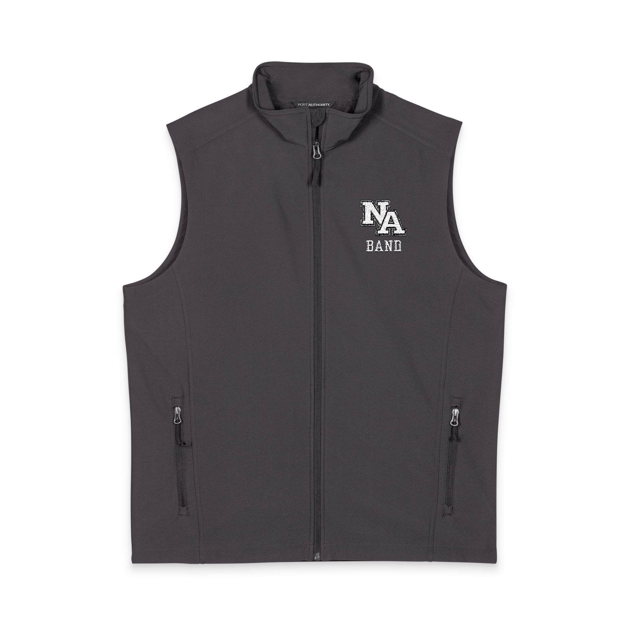 Adult Unisex Classic New Albany Band Embroidered Logo Core Soft Shell Vest