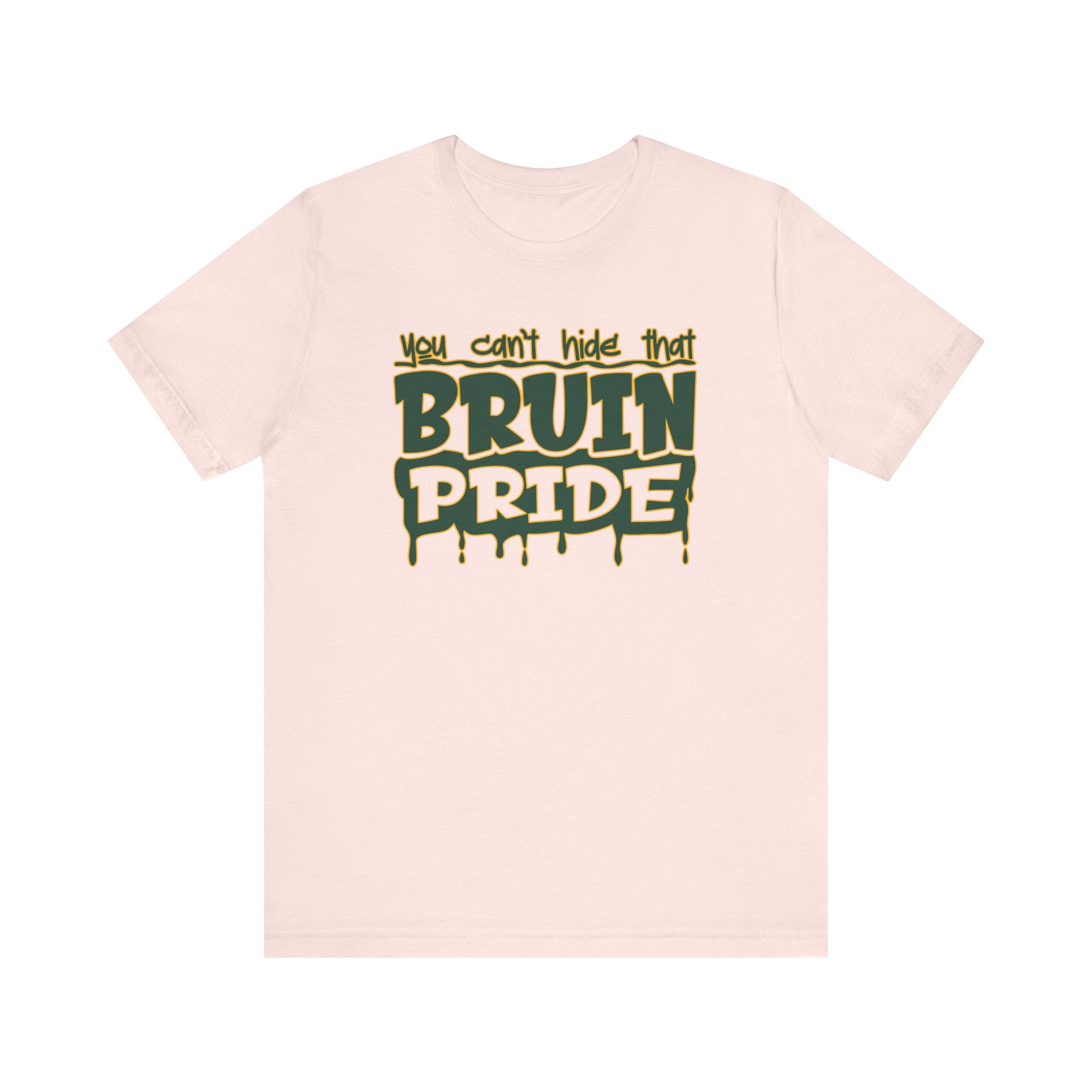 Adult Unisex Bruin Pride Drip Graphic Short Sleeve Soft Tee