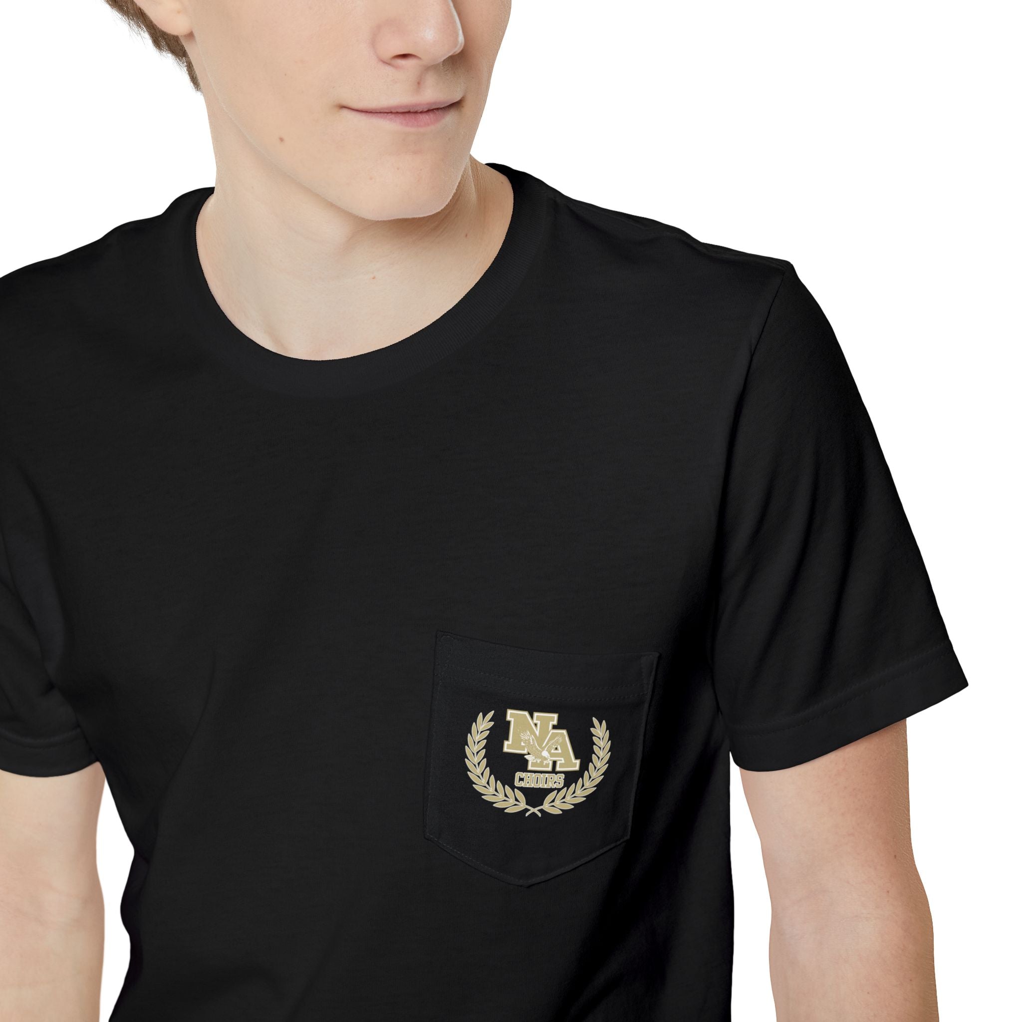 Adult Unisex New Albany Choirs Crest Graphic Pocket T-shirt