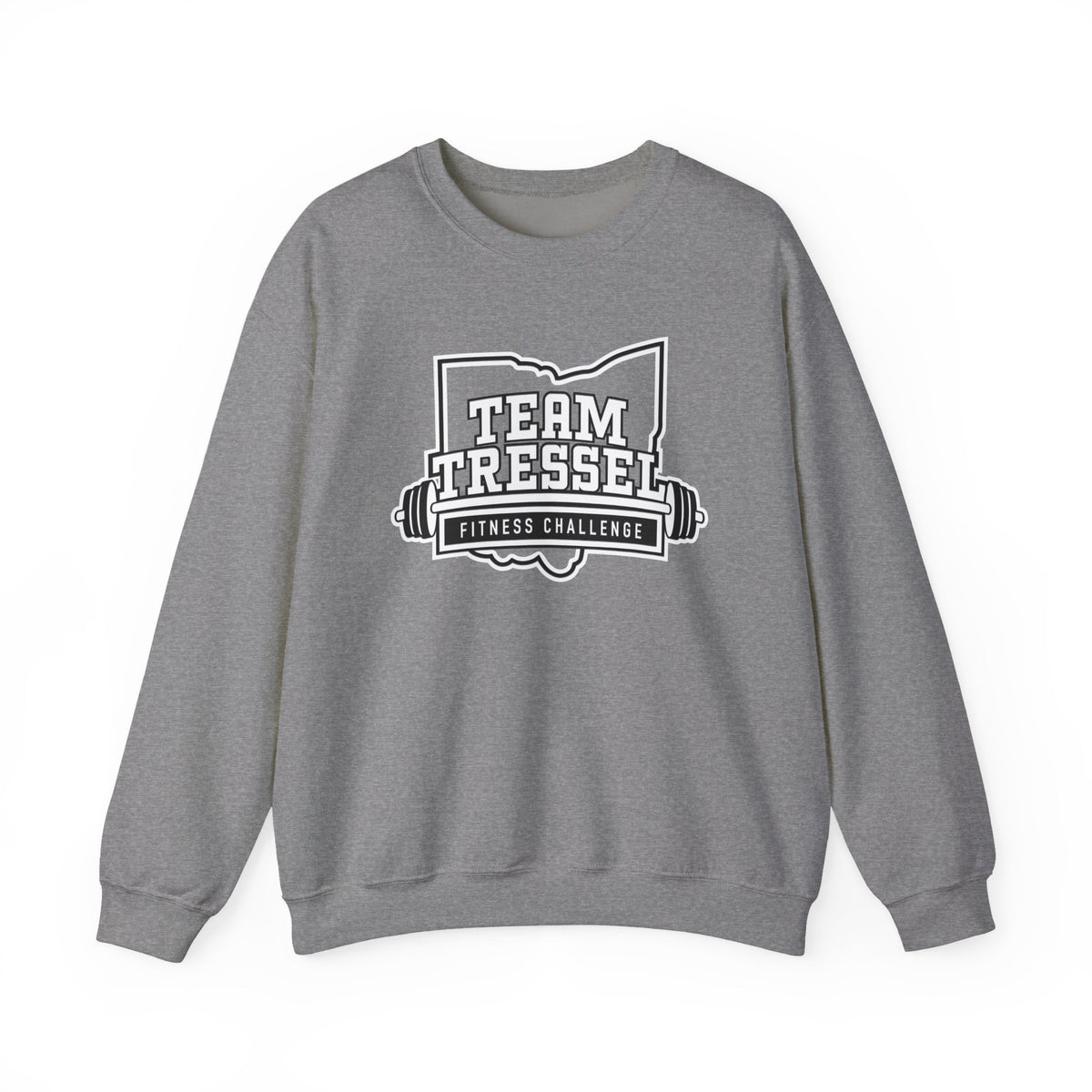 Adult Unisex Team Tressel Fitness Challenge Graphic Sweatshirt