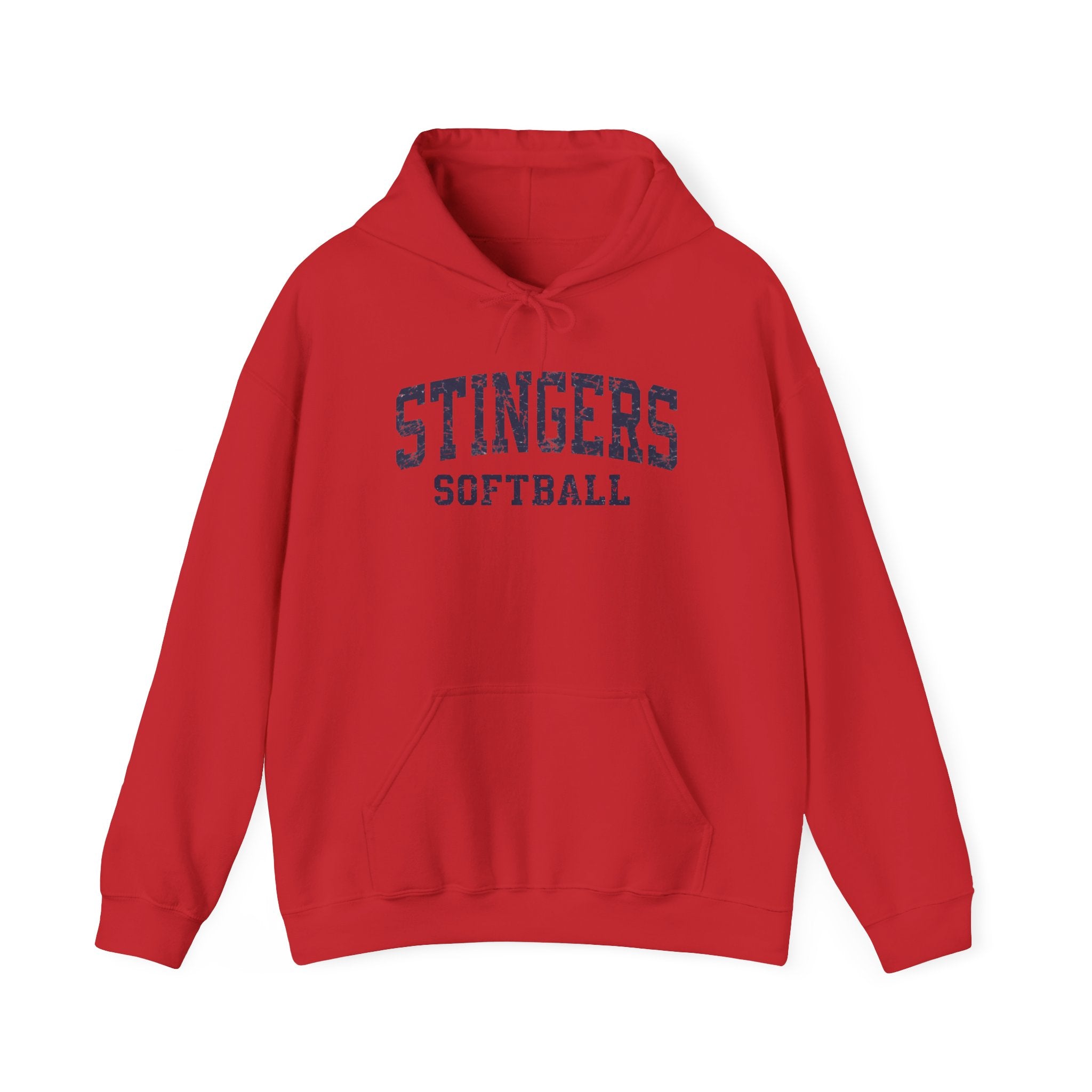 Adult Unisex Stingers Softball Vintage Distressed Graphic Hoodie