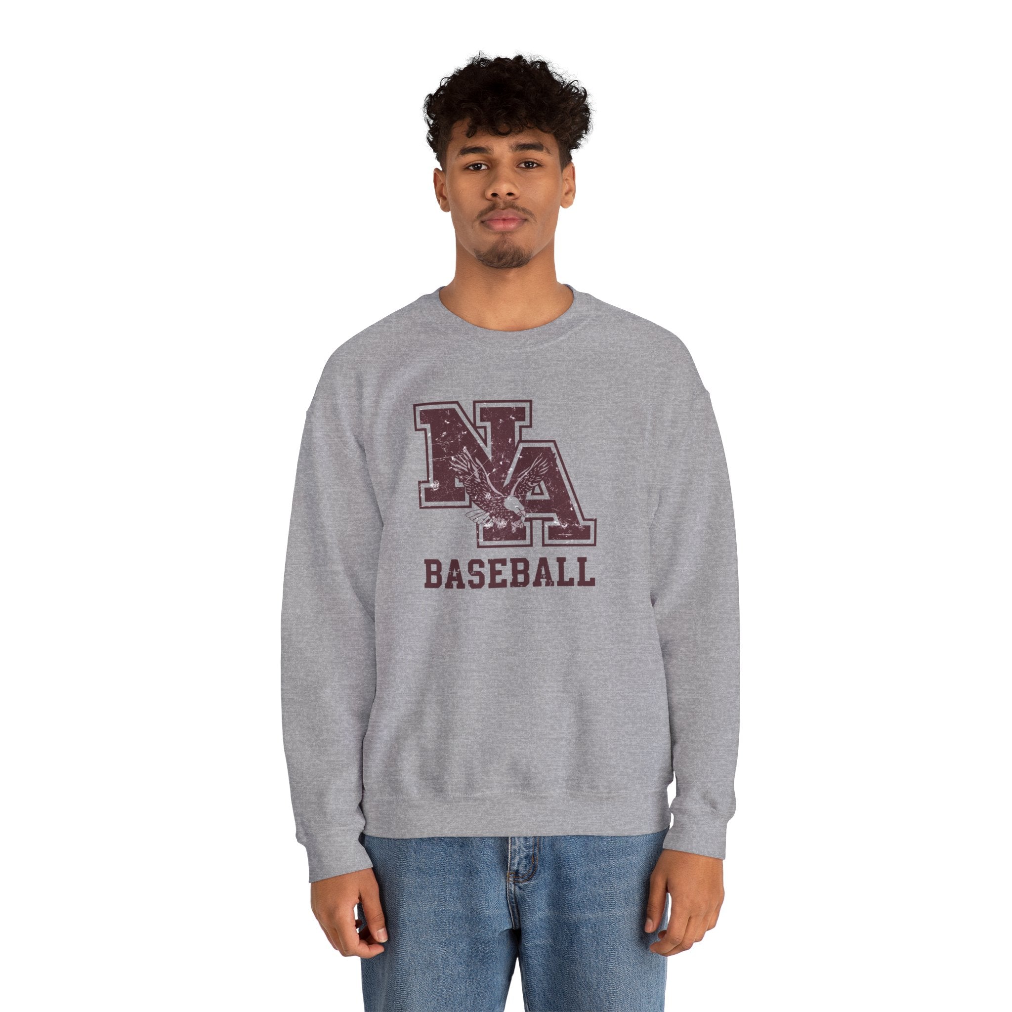 Adult Unisex New Albany Baseball Vintage Vibe Logo Graphic Sweatshirt