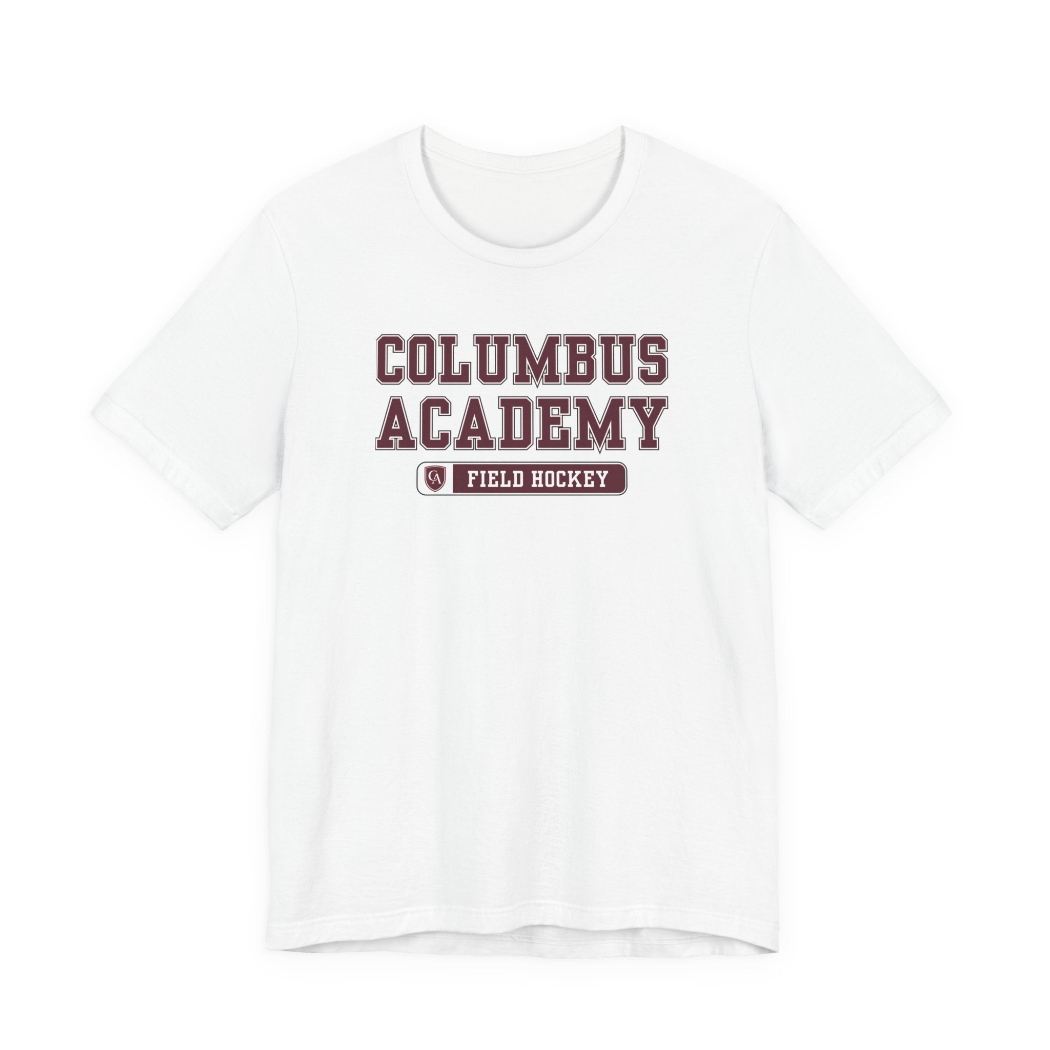 Adult Unisex Columbus Academy Field Hockey Graphic Short Sleeve Bella + Canvas Soft Tee
