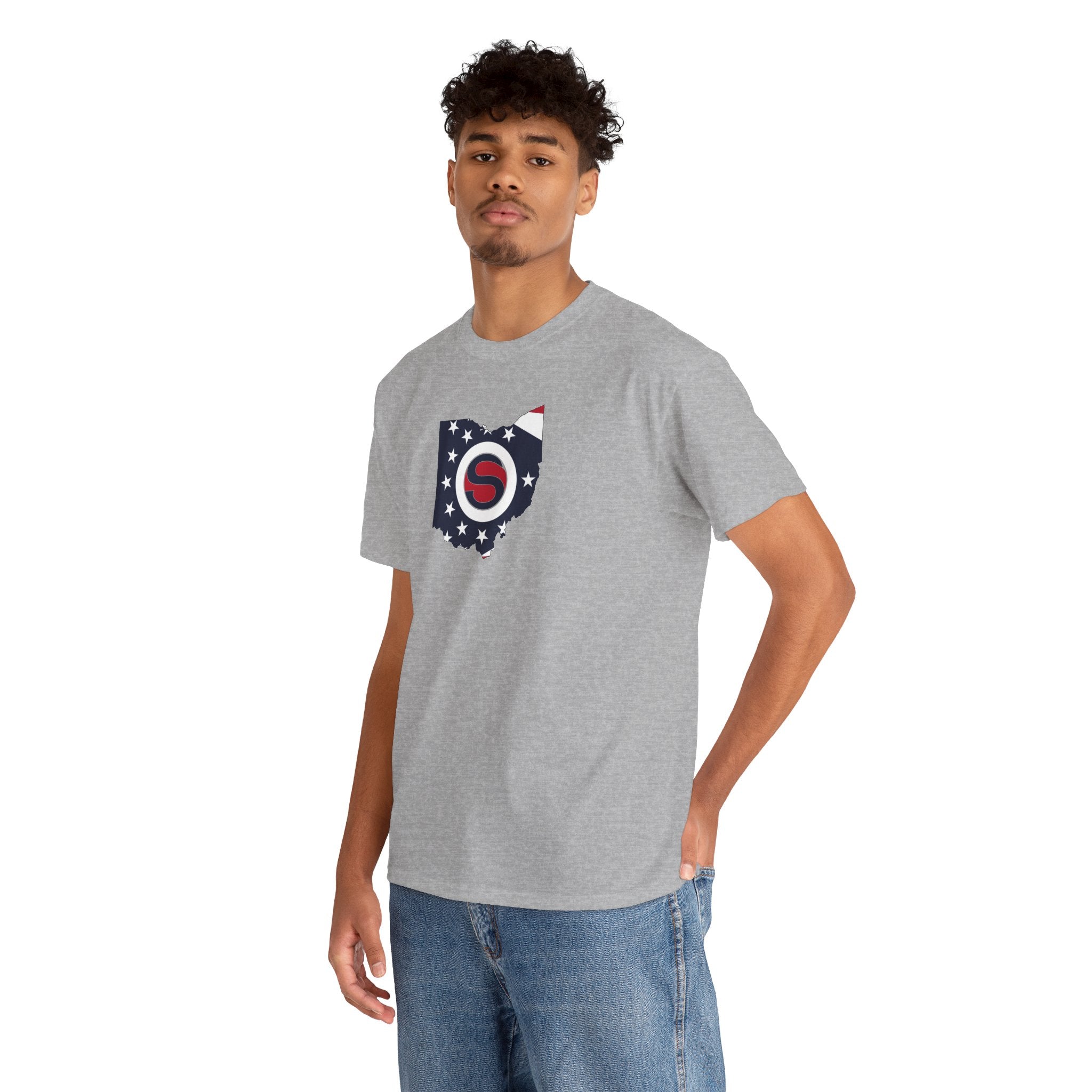 Adult Unisex Stingers Softball State Logo Graphic Short Sleeve Gildan Heavy Tee