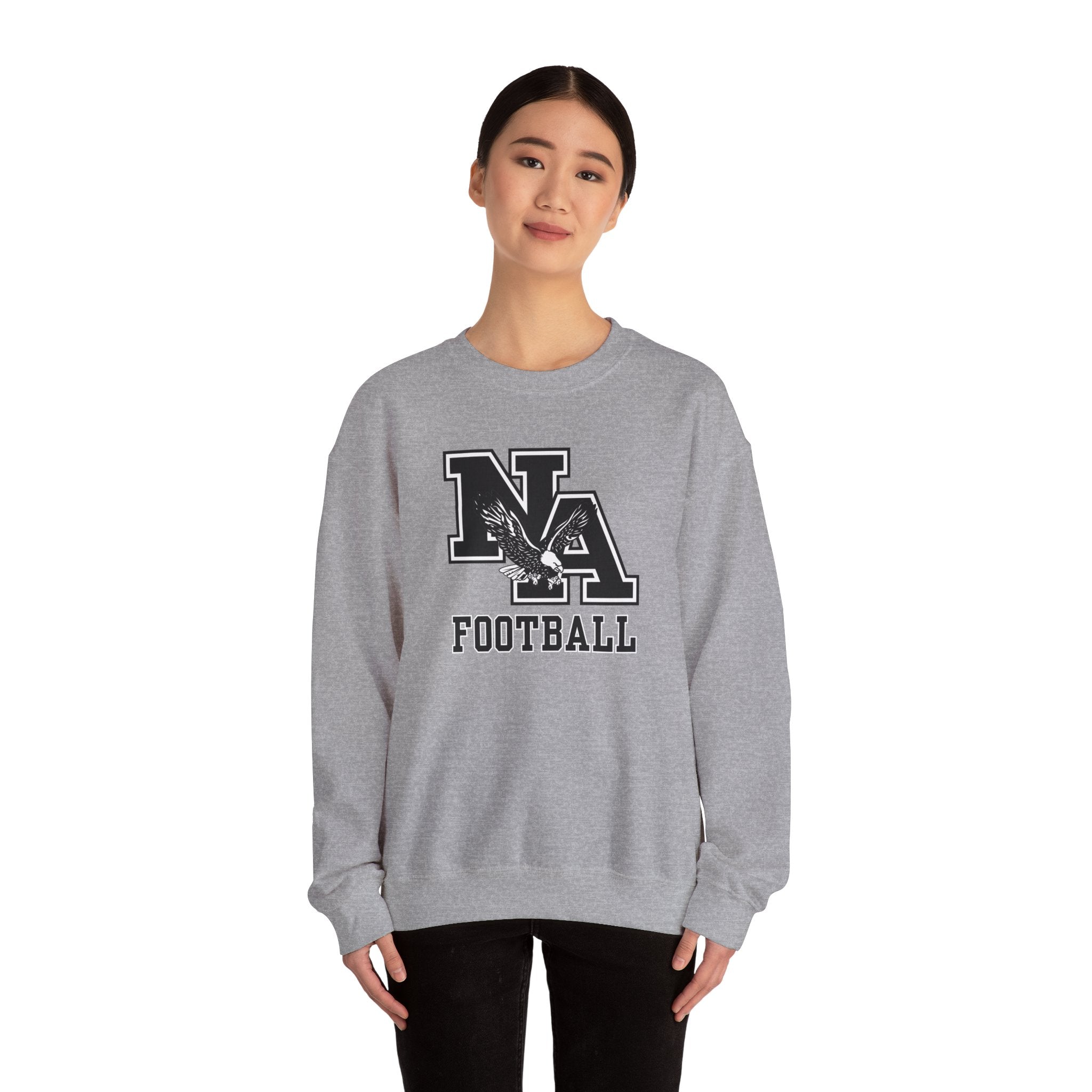 Adult Unisex Classic Logo Black Football Graphic Sweatshirt
