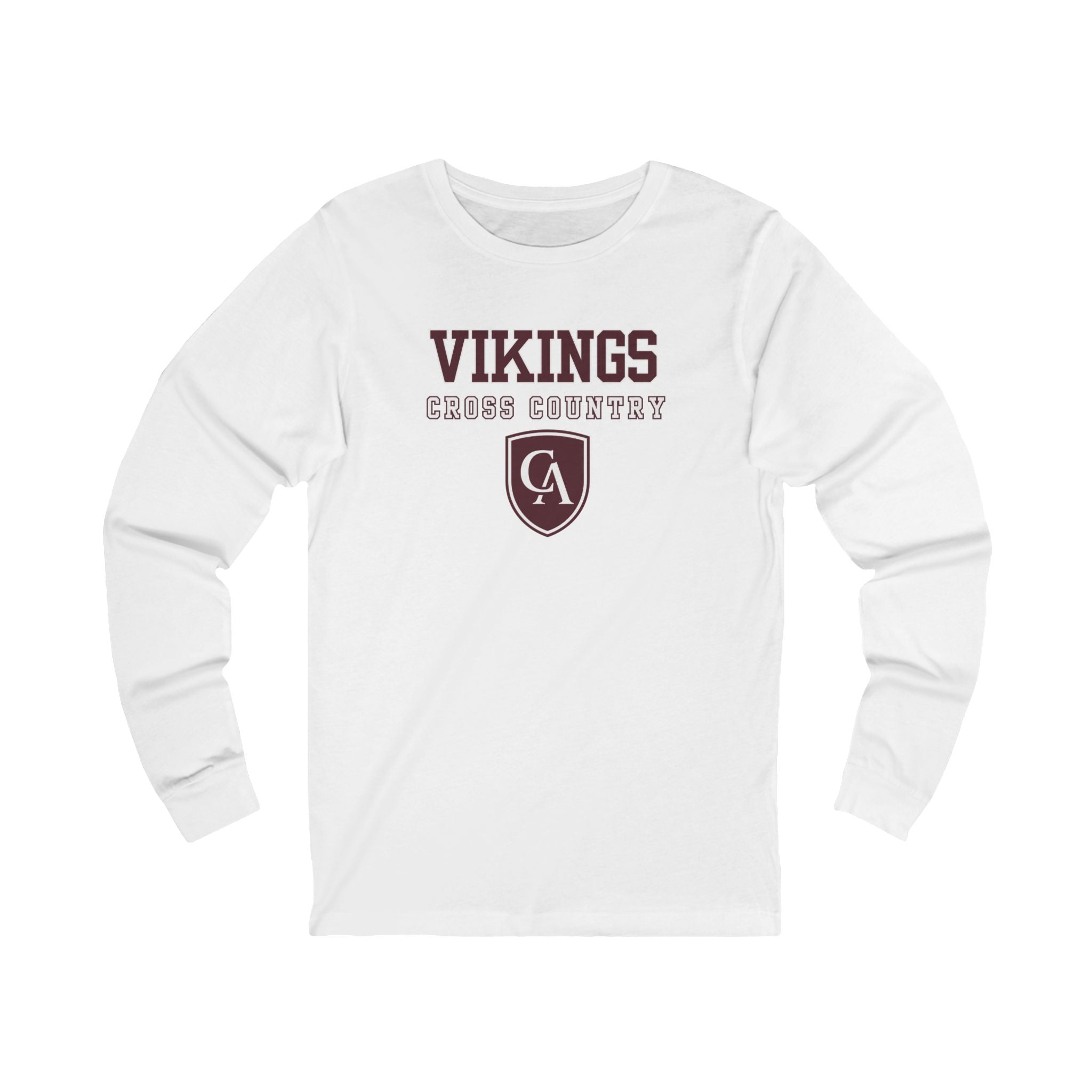 Adult Unisex Columbus Academy Vikings Cross Country Graphic Bella + Canvas Long Sleeve Soft Tee