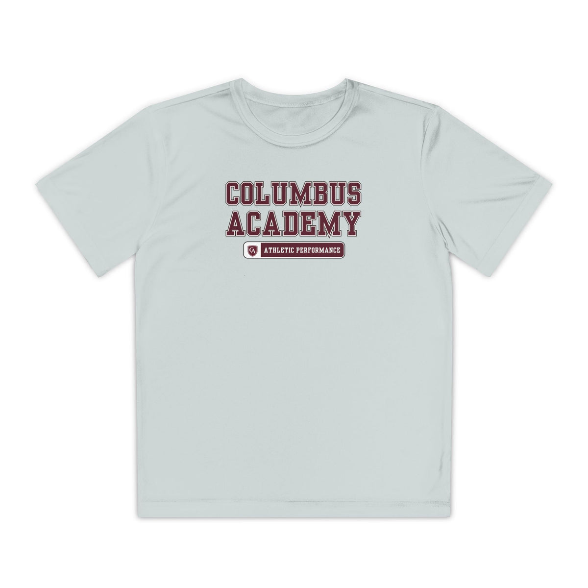 Youth Columbus Academy Football Graphic Sport-Tek Competitor Performance Tee