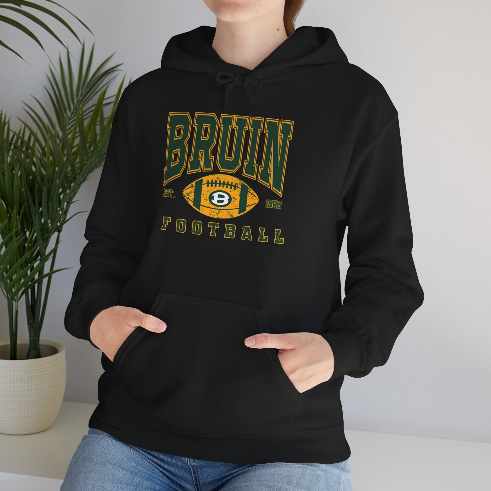Adult Unisex Bruin Football Heritage Graphic Hoodie