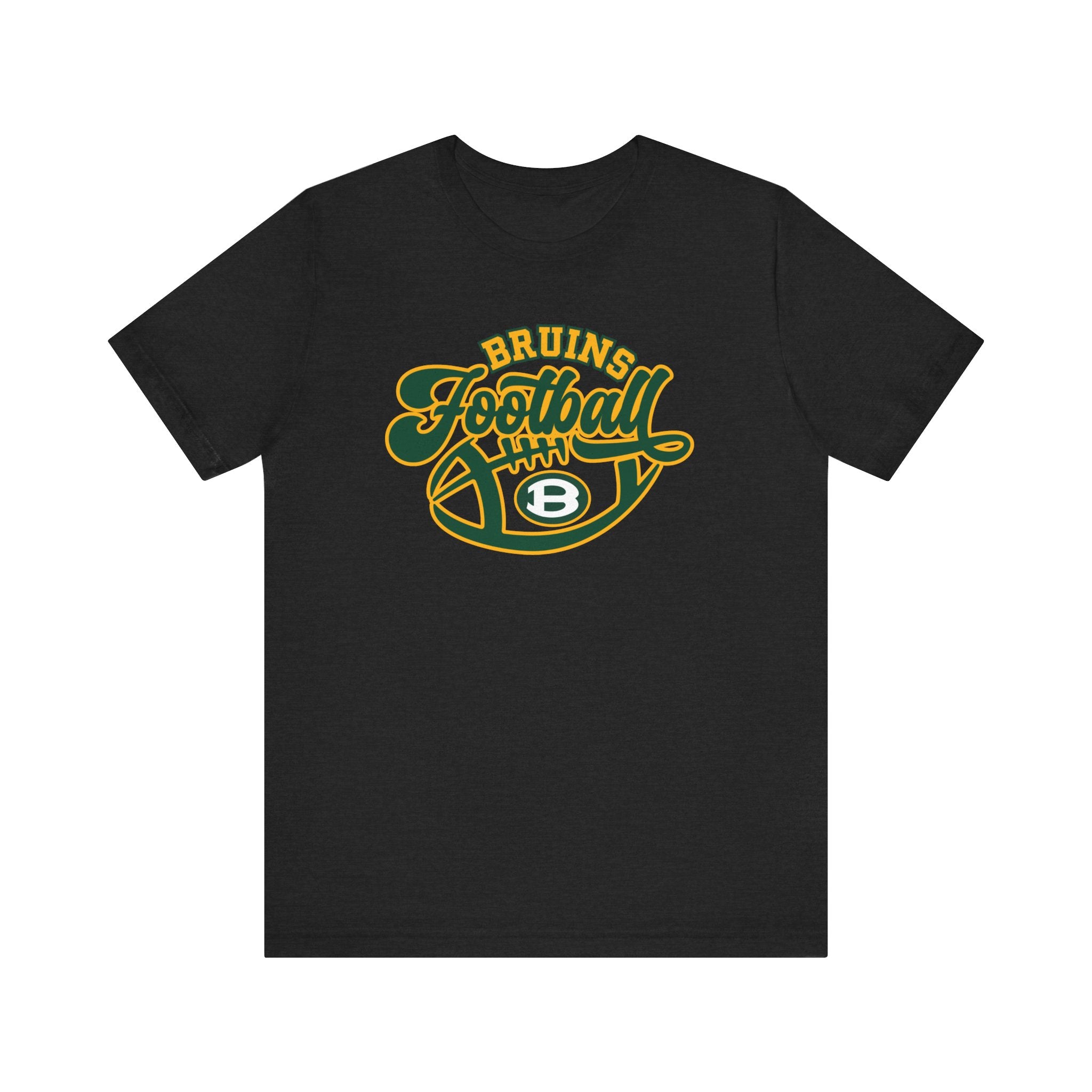 Adult Unisex Bruin Script Football Graphic Short Sleeve Soft Tee