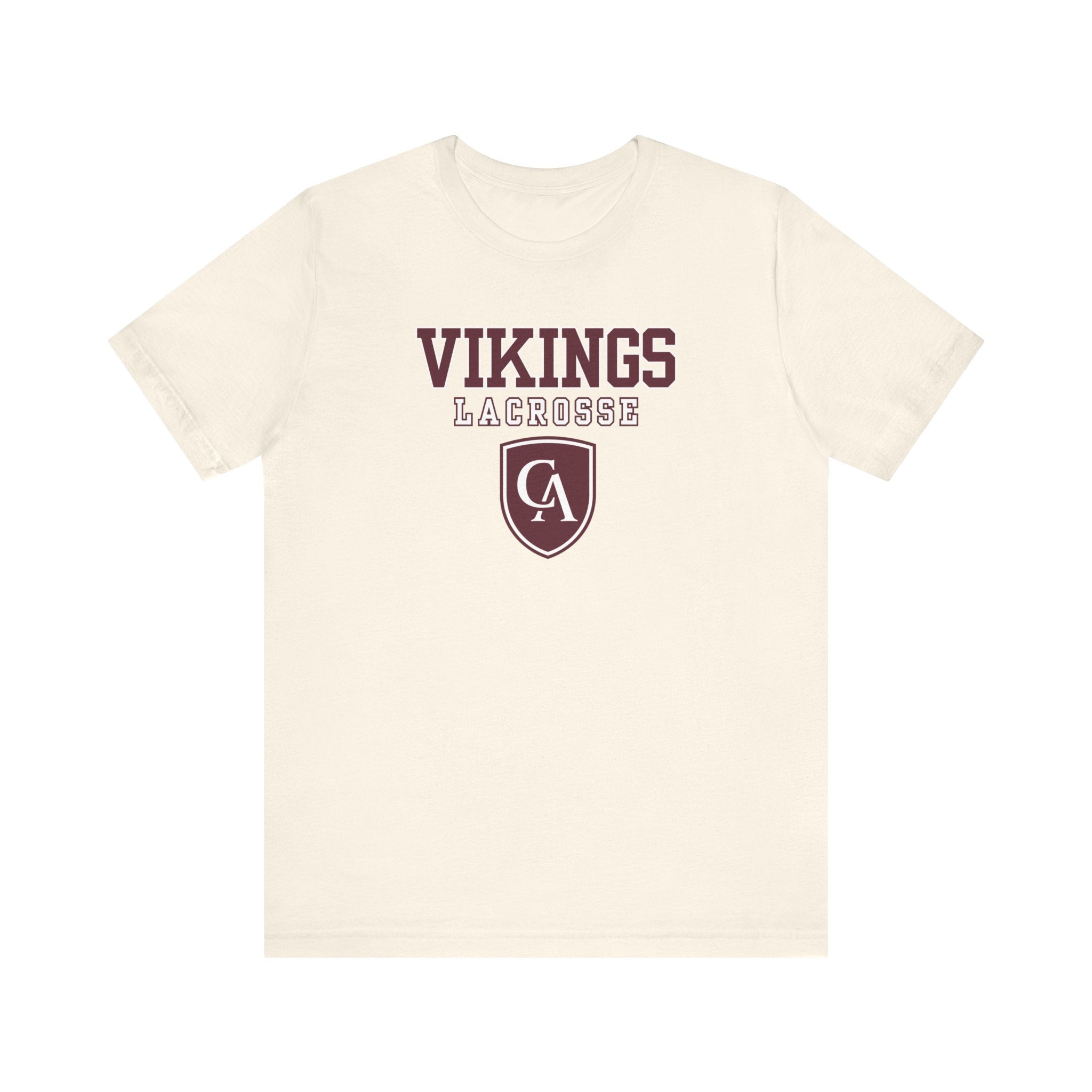 Adult Unisex Columbus Academy Vikings Lacrosse Graphic Short Sleeve Bella + Canvas Soft Tee