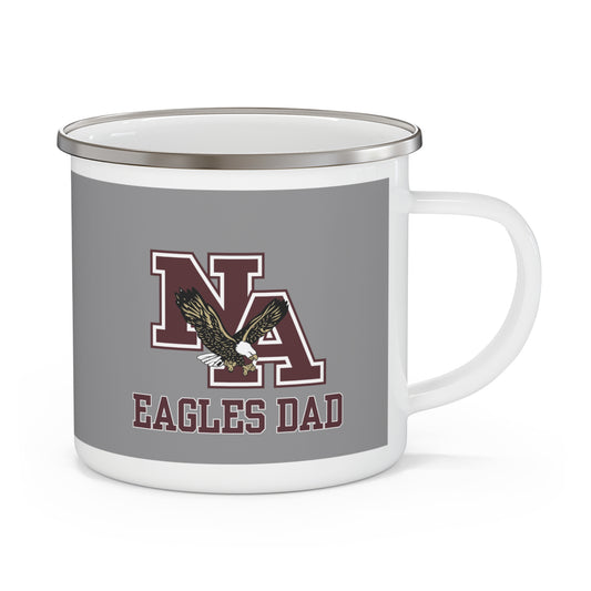 Eagles Dad Classic Logo Enamel Camping Mug - New Albany Eagles