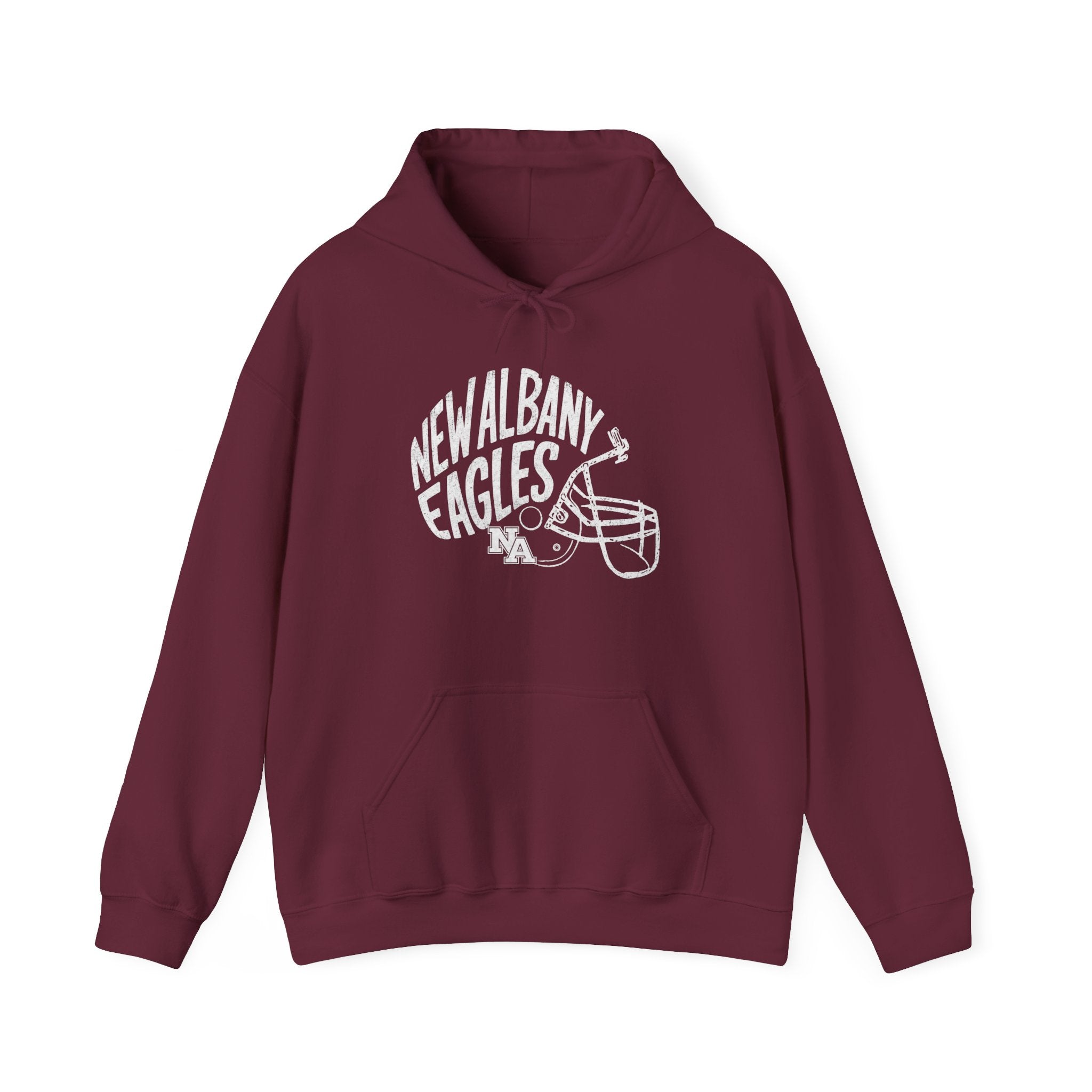 Adult Unisex New Albany Vintage Vibes Football Helmet Graphic Hoodie