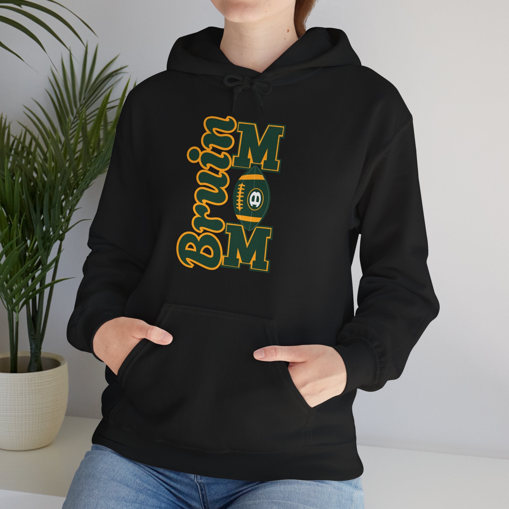 Adult Unisex Bruin Football Mom Graphic Hoodie