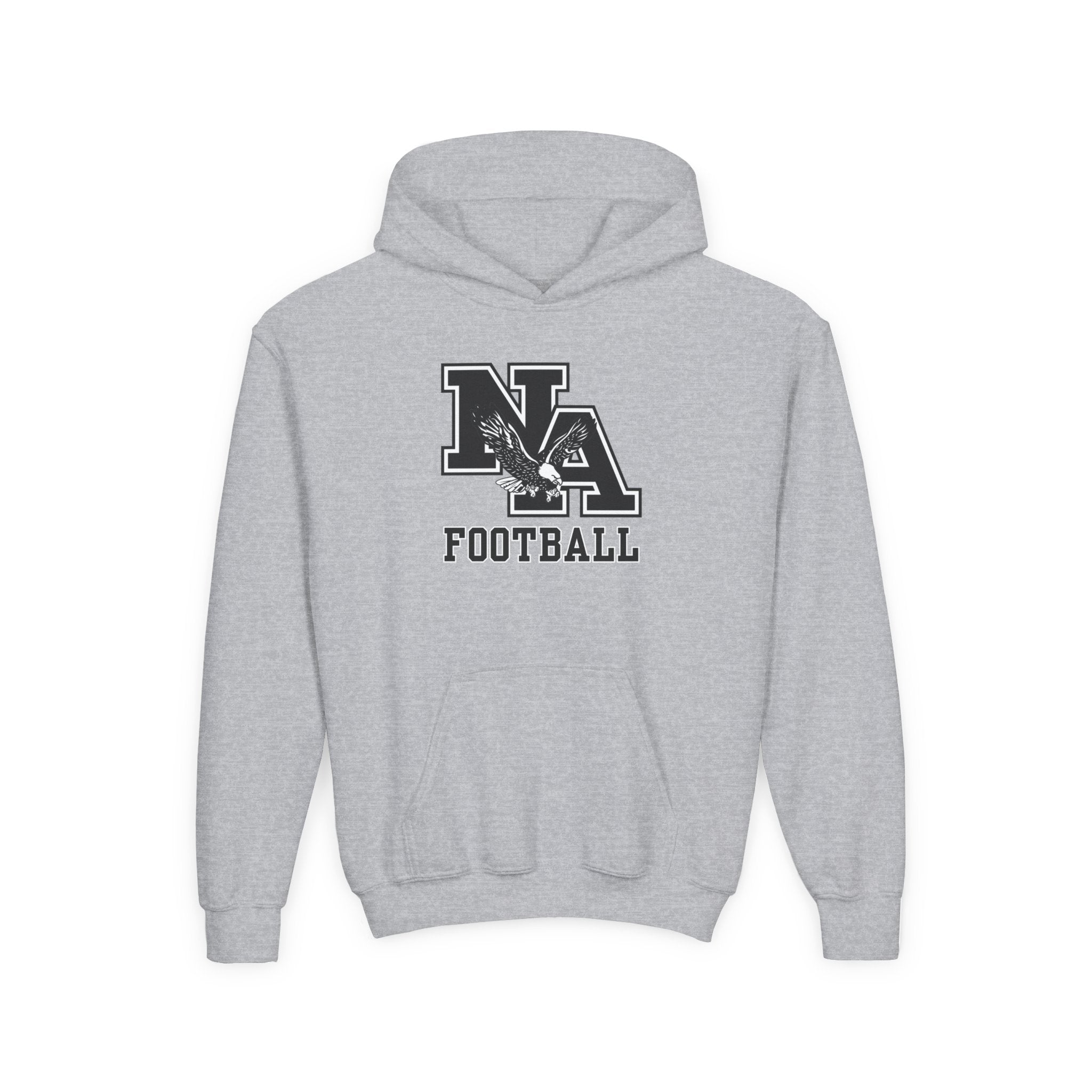 Youth Classic Logo Black Football Graphic Hoodie