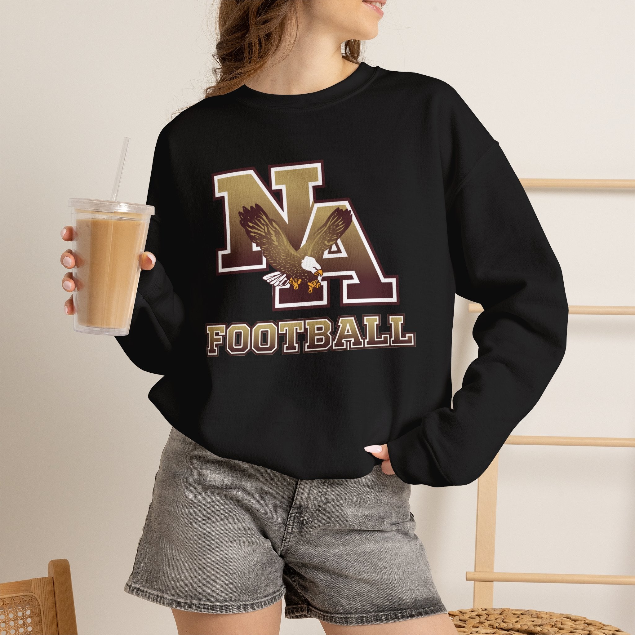 Adult Unisex New Albany Ombre Eagle Logo Graphic Sweatshirt