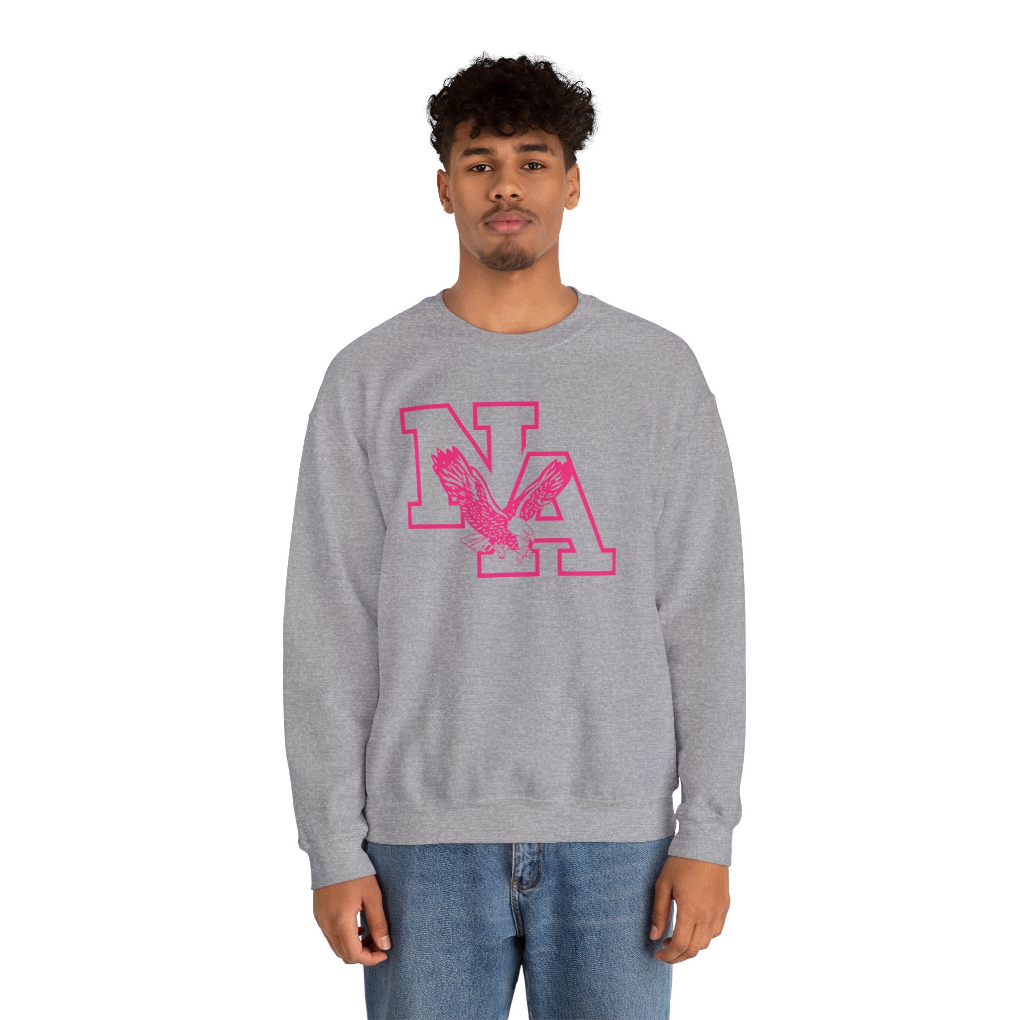 Adult Unisex Neon Pink Power Graphic Sweatshirt - PINK OCTOBER
