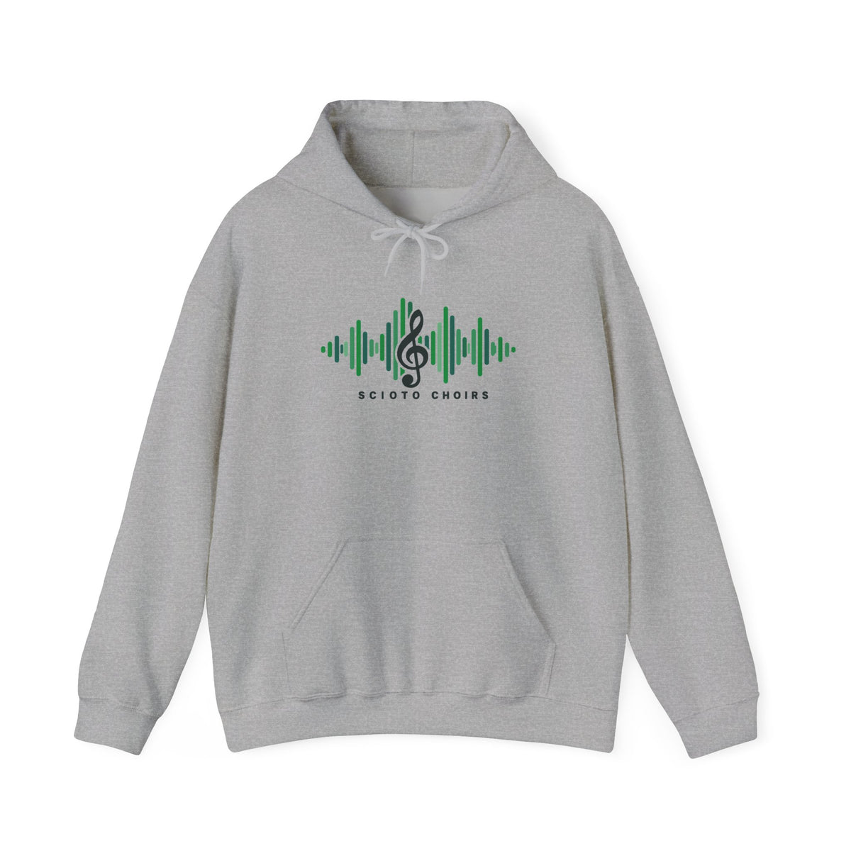 Adult Unisex Dublin Scioto Choirs Sound Wave Graphic Hoodie