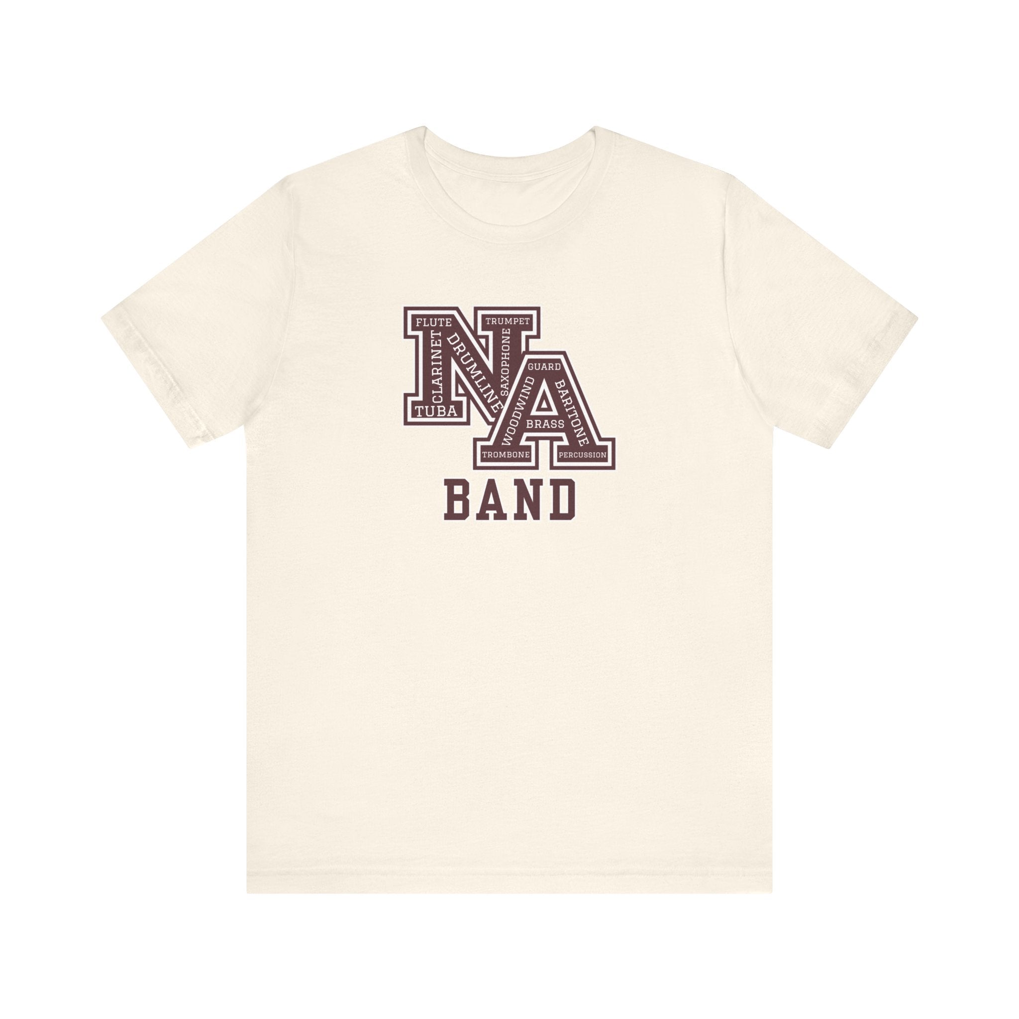Adult Unisex New Albany Band Word Logo Graphic Short Sleeve Soft Tee