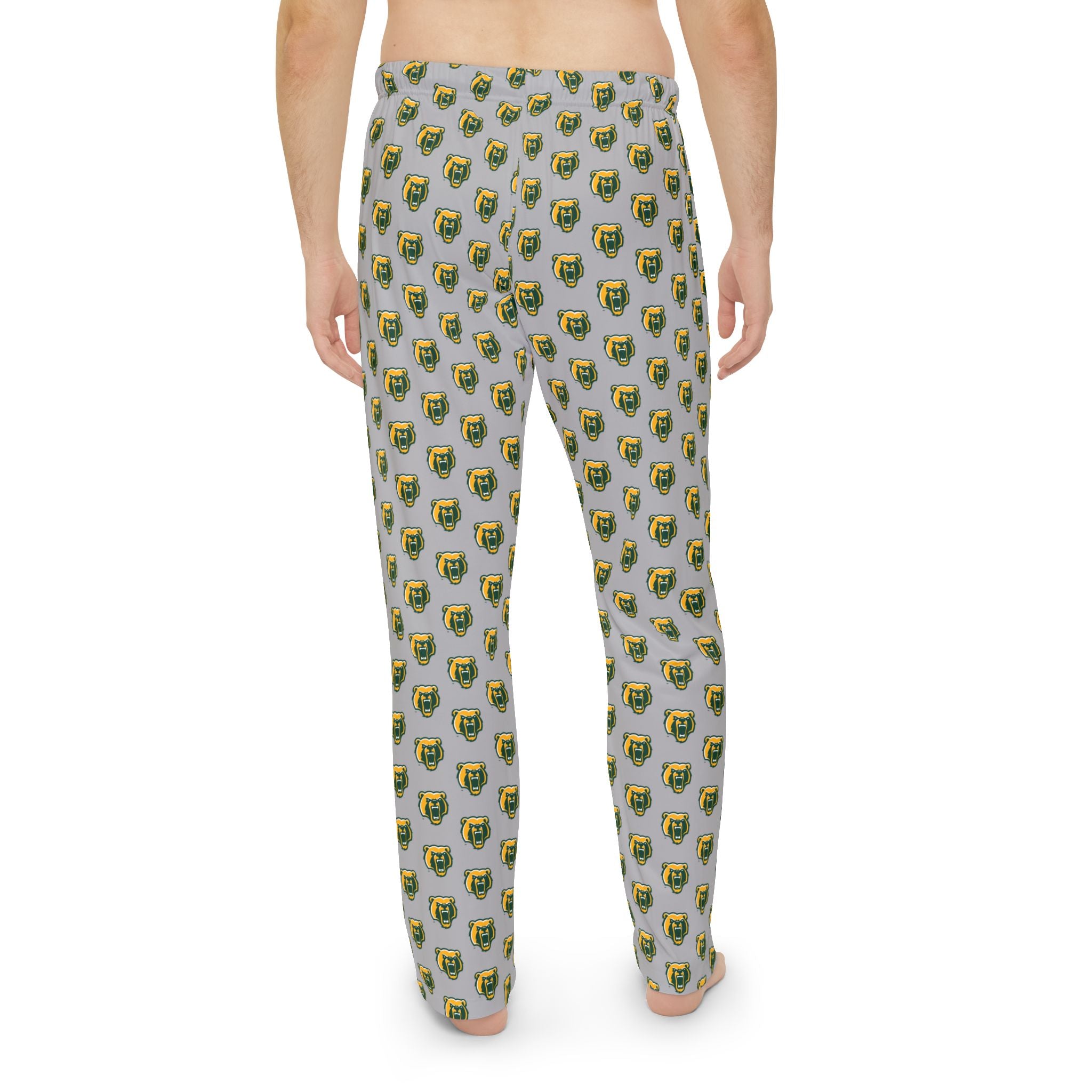 Adult Unisex Grey Pajama Pants with Allover Brooke Bruin Print