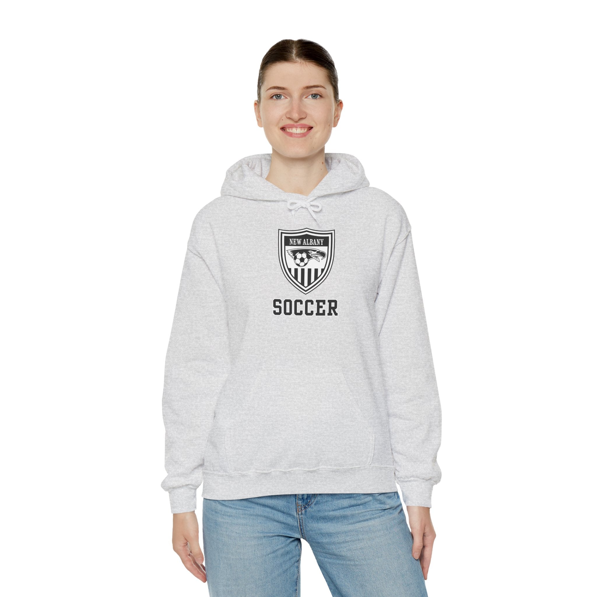 Adult Unisex New Albany Youth Soccer League Crest Graphic Hoodie