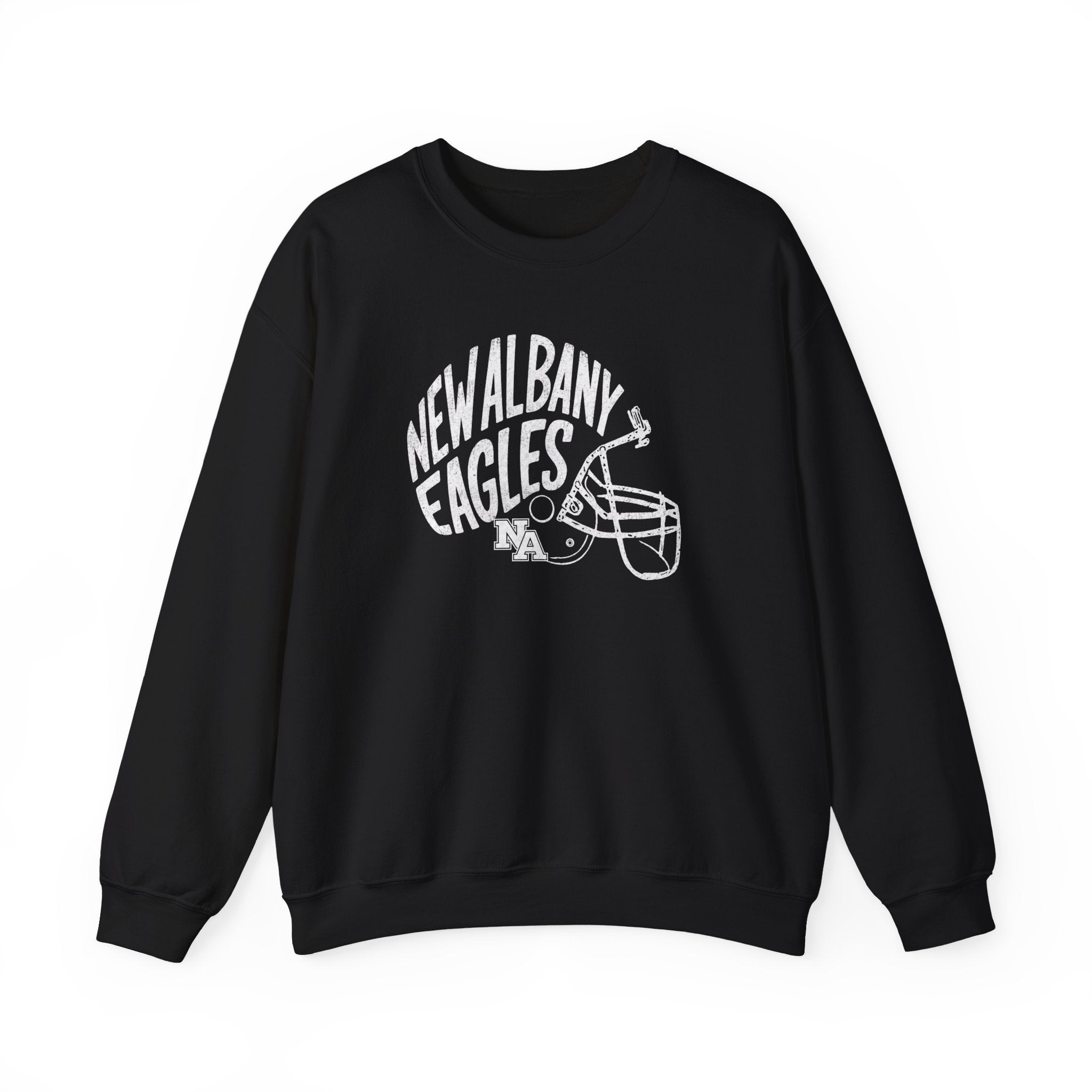 Adult Unisex New Albany Vintage Vibes Football Helmet Graphic Sweatshirt