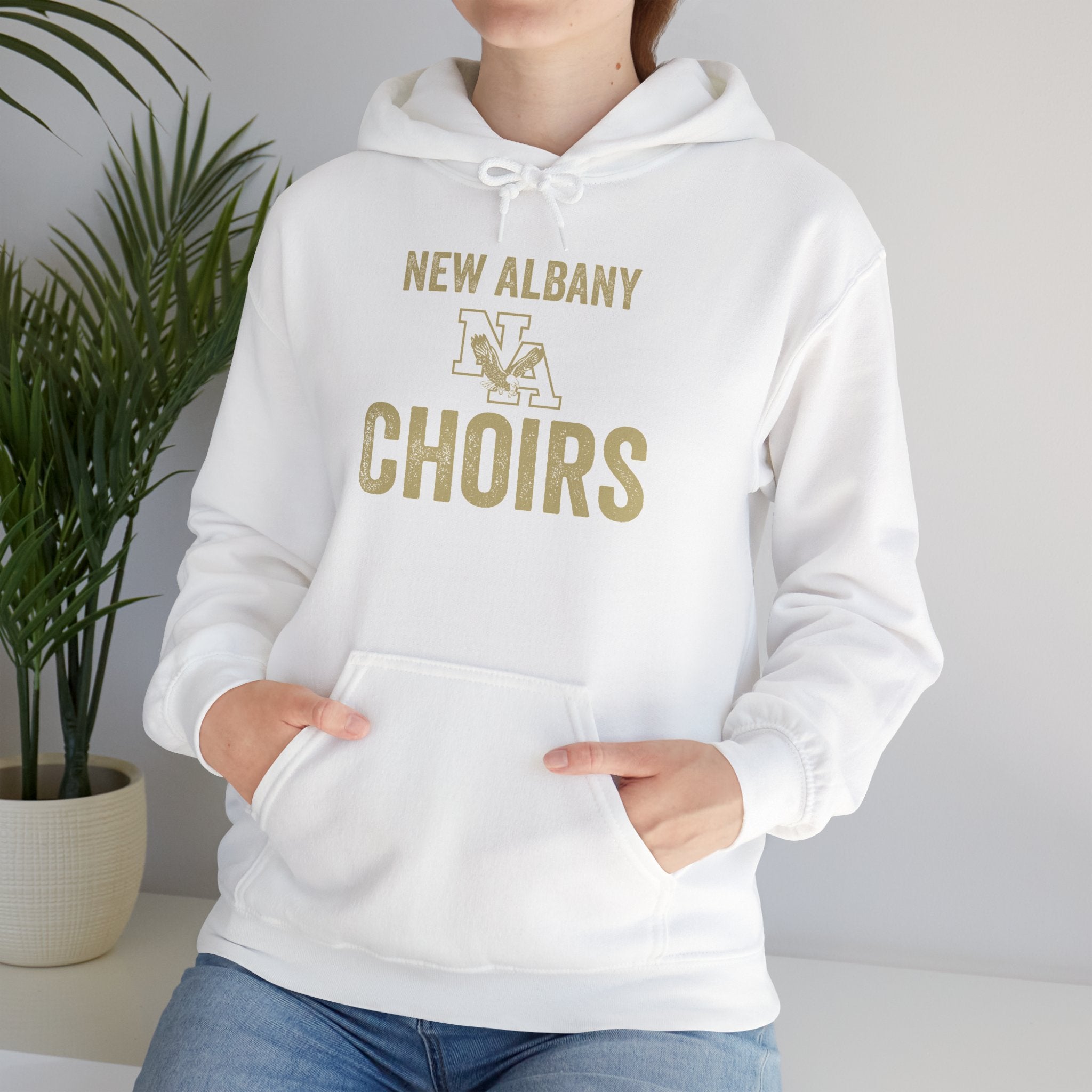 Adult Unisex Vintage Distressed New Albany Choirs Graphic Hoodie