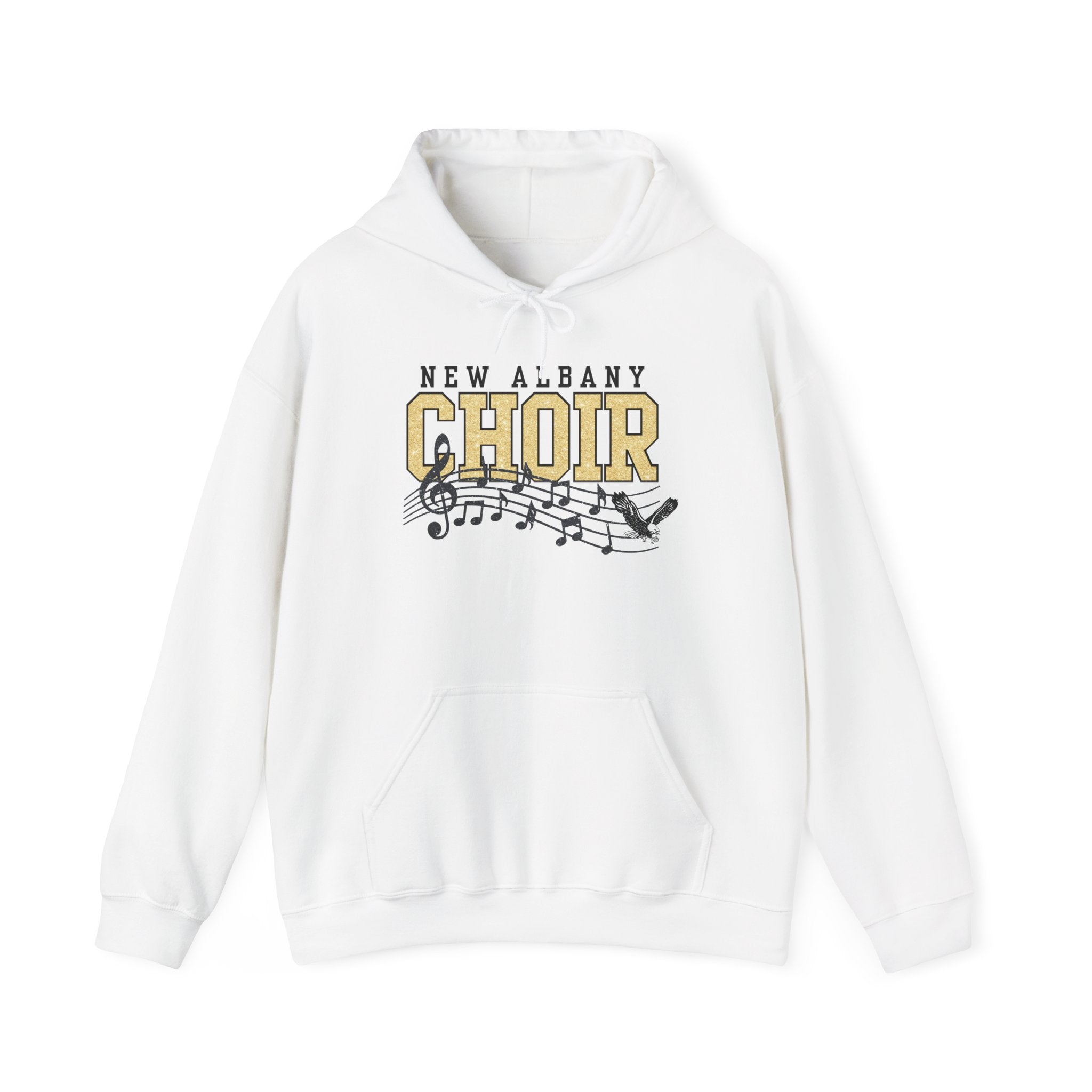 Adult New Albany Choir Digital Glitter Graphic Hoodie
