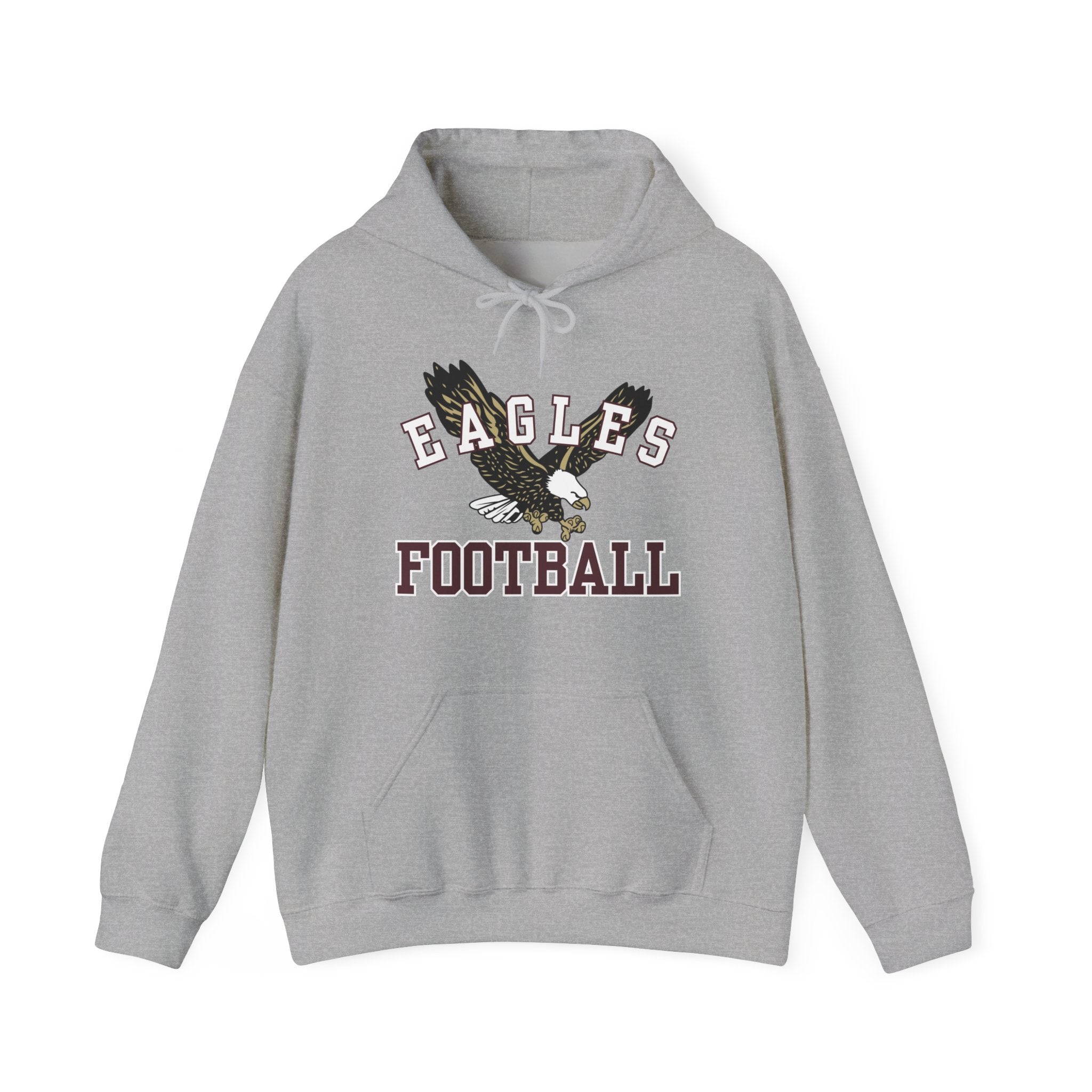Adult Unisex Flying Football Eagle Graphic Hoodie