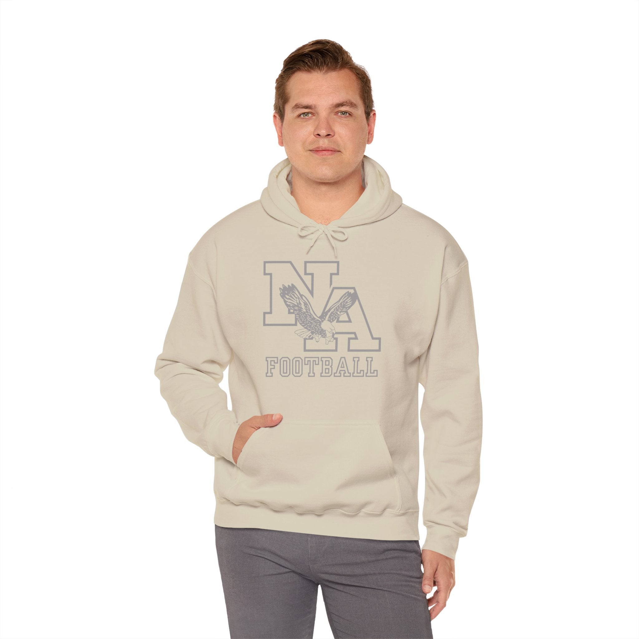 Adult Unisex New Albany Tonal Football Logo Graphic Hoodie