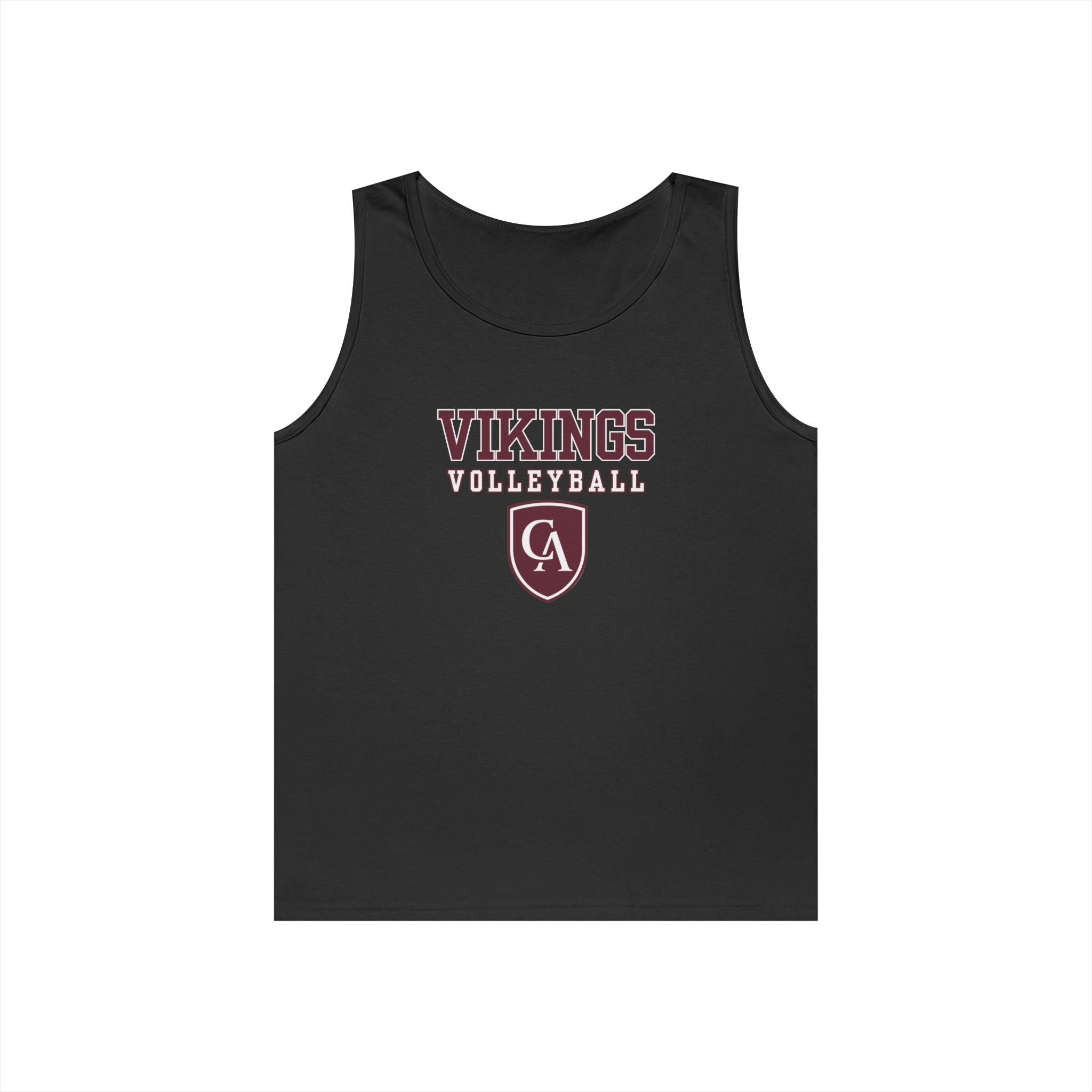 Adult Unisex Columbus Academy Vikings Volleyball Graphic Gildan Heavy Blend Cotton Tank