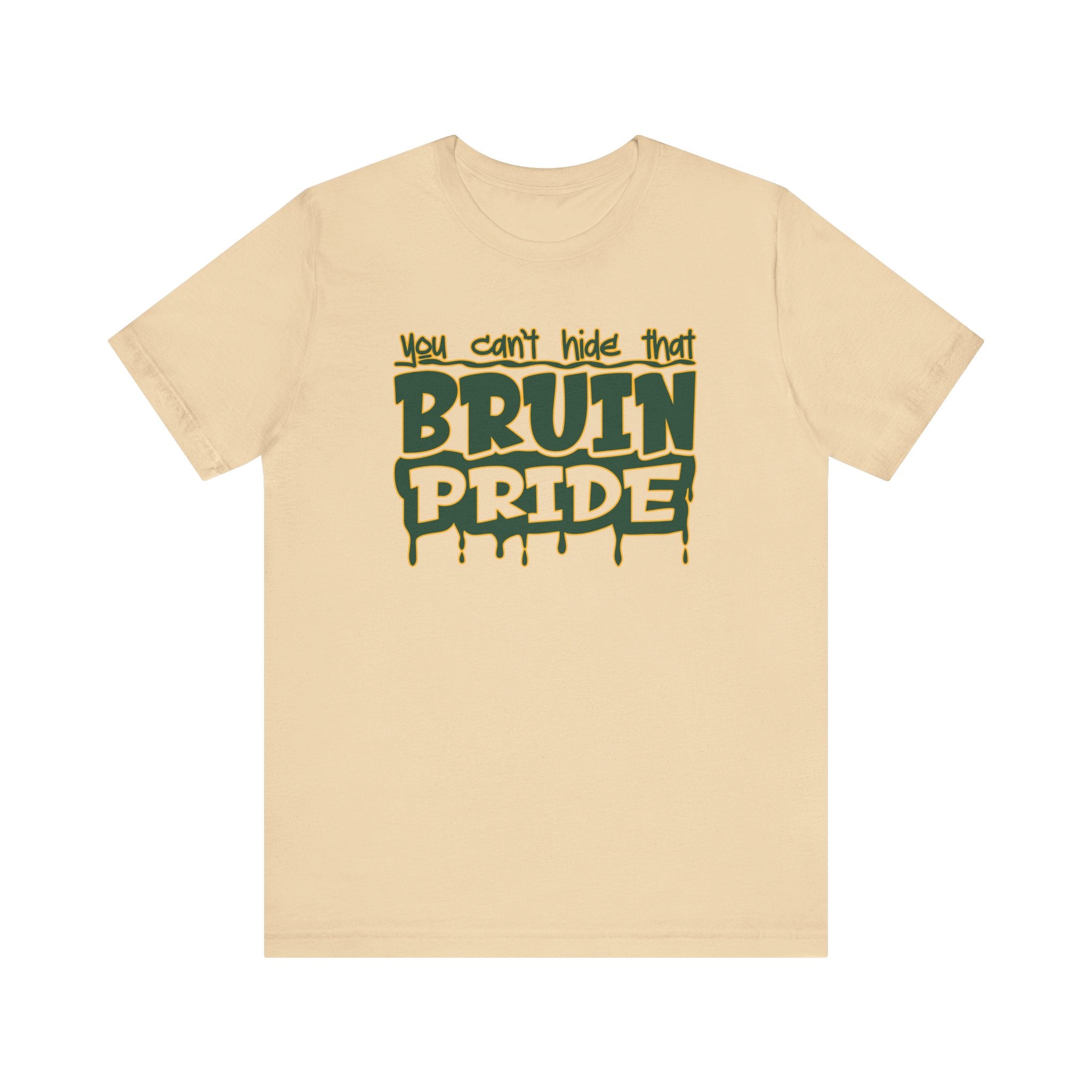 Adult Unisex Bruin Pride Drip Graphic Short Sleeve Soft Tee