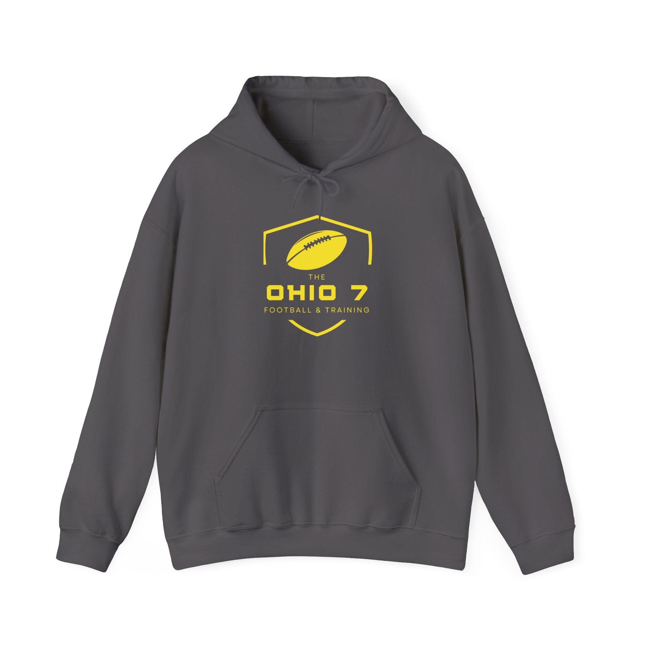 Adult Unisex The Ohio 7 Yellow Logo Gildan Heavy Blend Hoodie