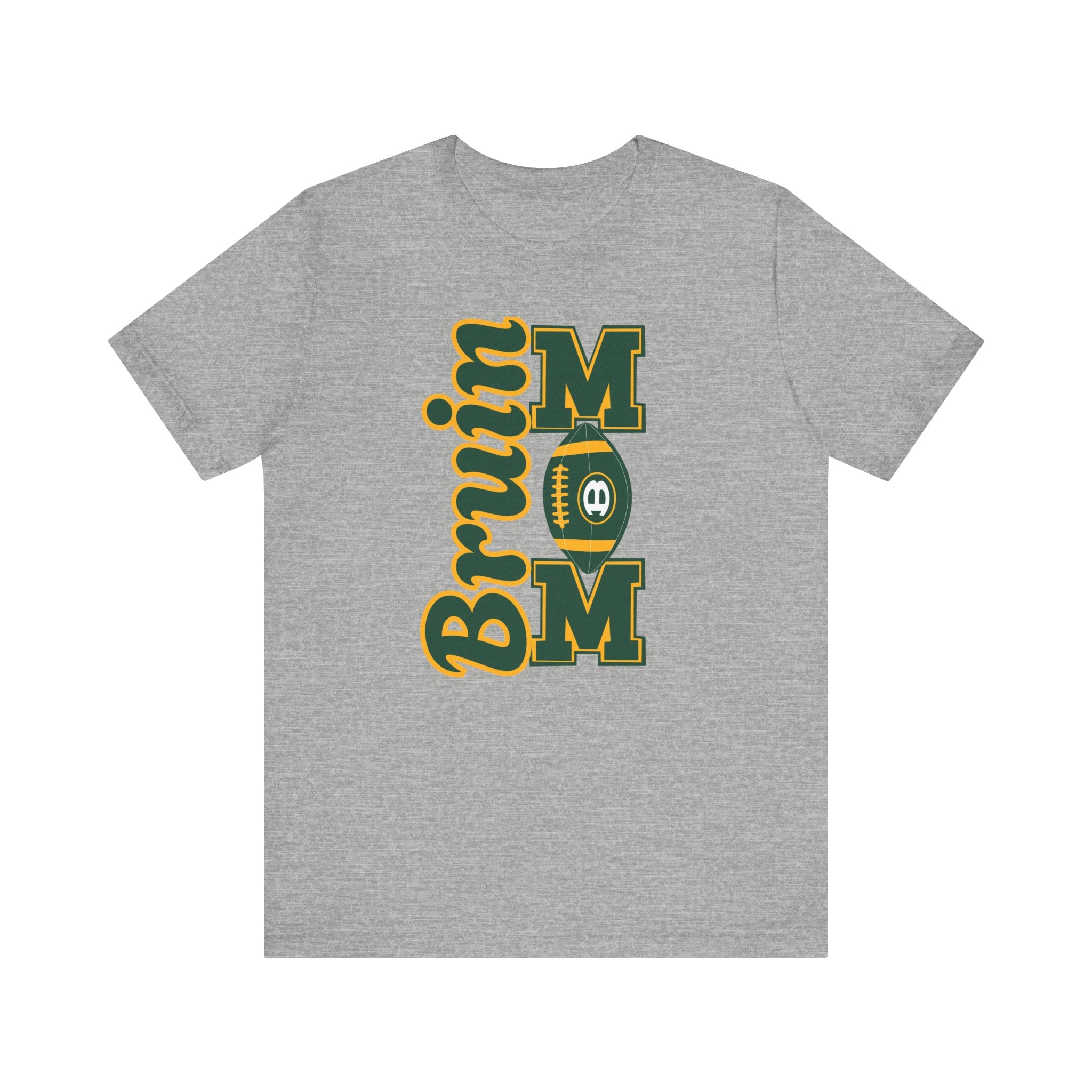 Adult Unisex Bruin Football Mom Graphic Short Sleeve Soft Tee