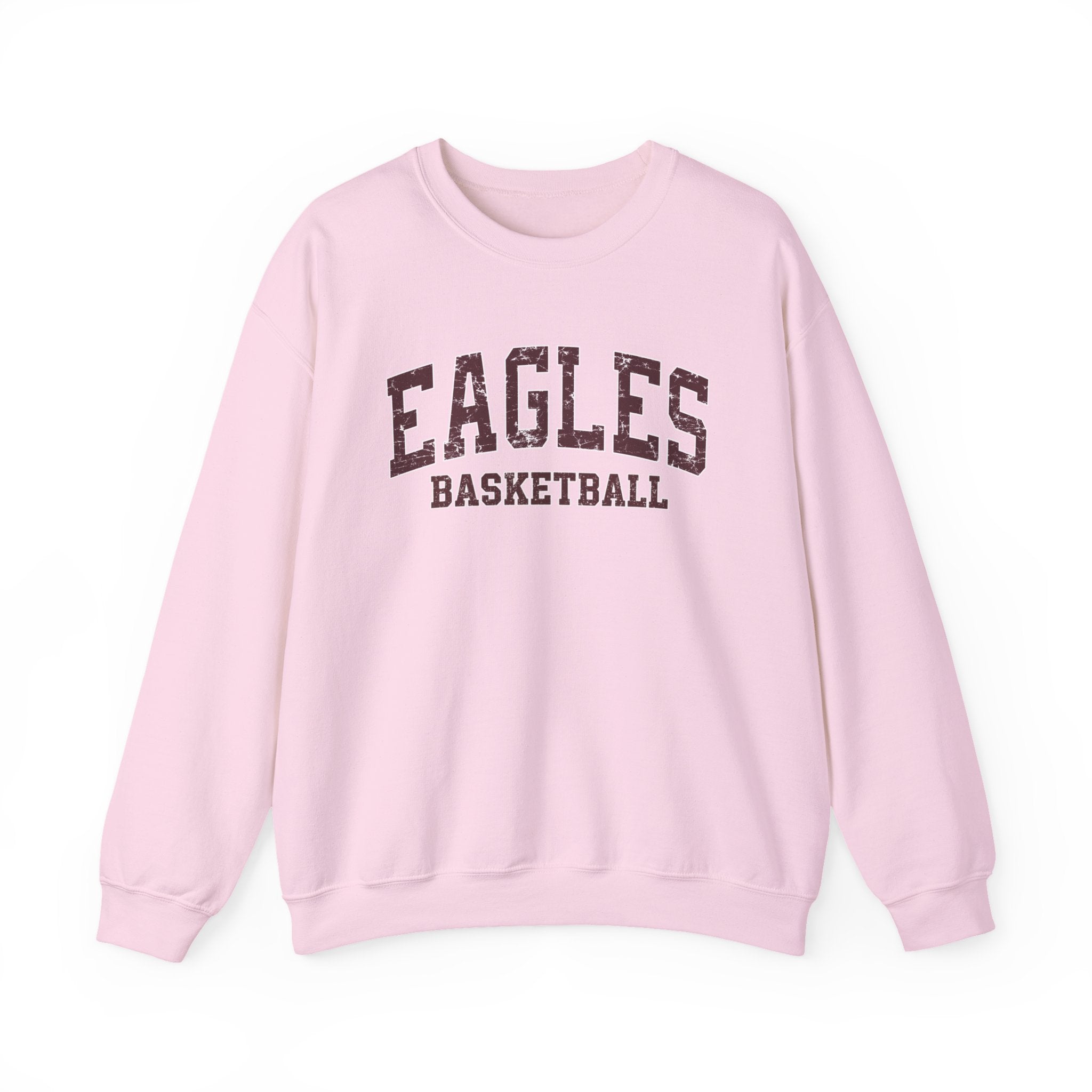 Adult Unisex Eagles Basketball Distressed Graphic Sweatshirt