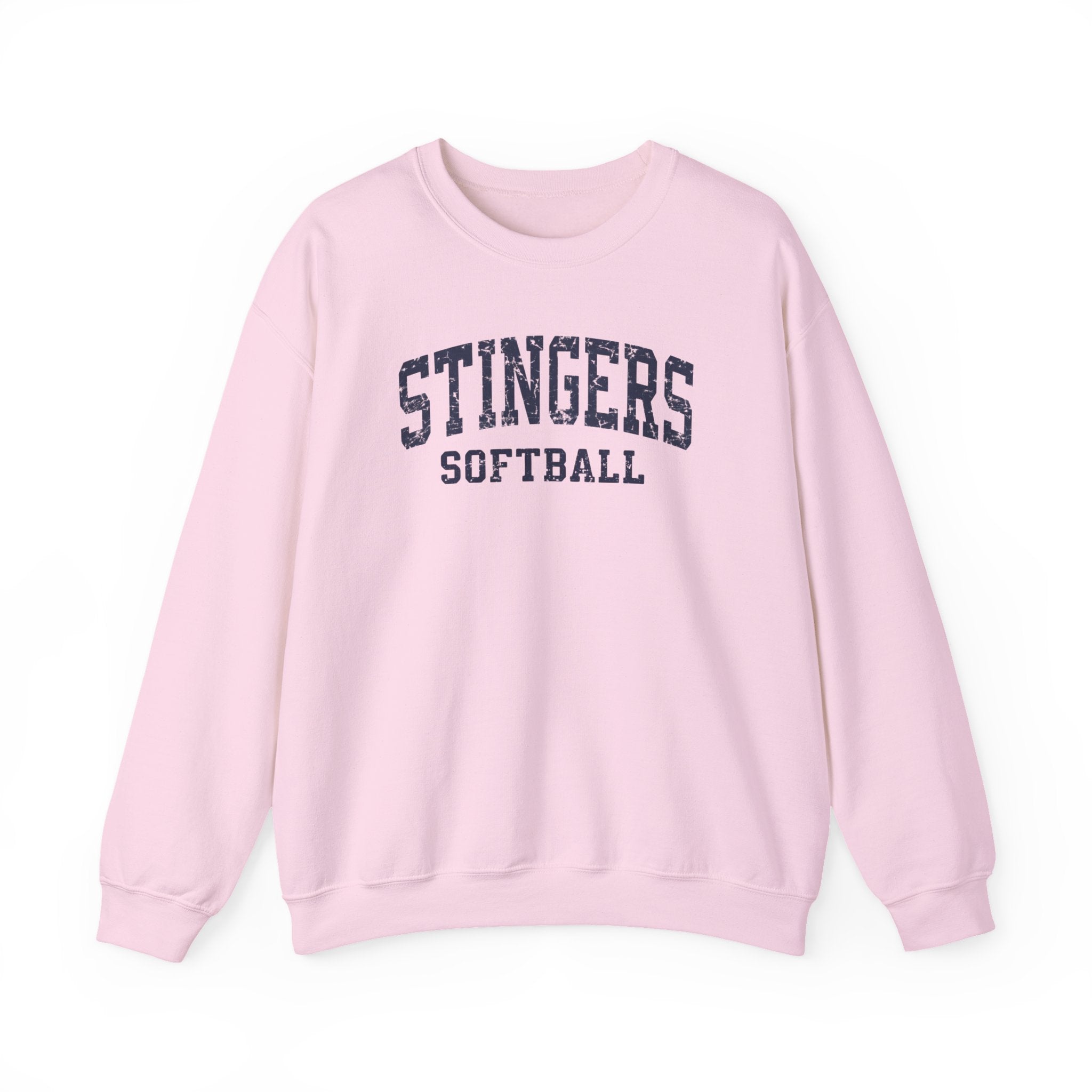Adult Unisex Stingers Softball Vintage Distressed Graphic Sweatshirt
