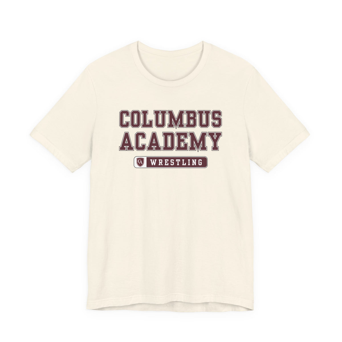 Adult Unisex Columbus Academy Wrestling Graphic Short Sleeve Bella + Canvas Soft Tee