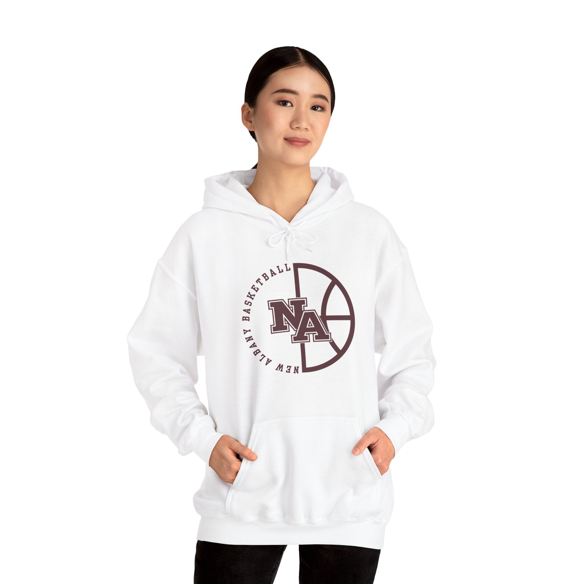Adult Unisex New Albany Basketball Pick and Roll Graphic Hoodie