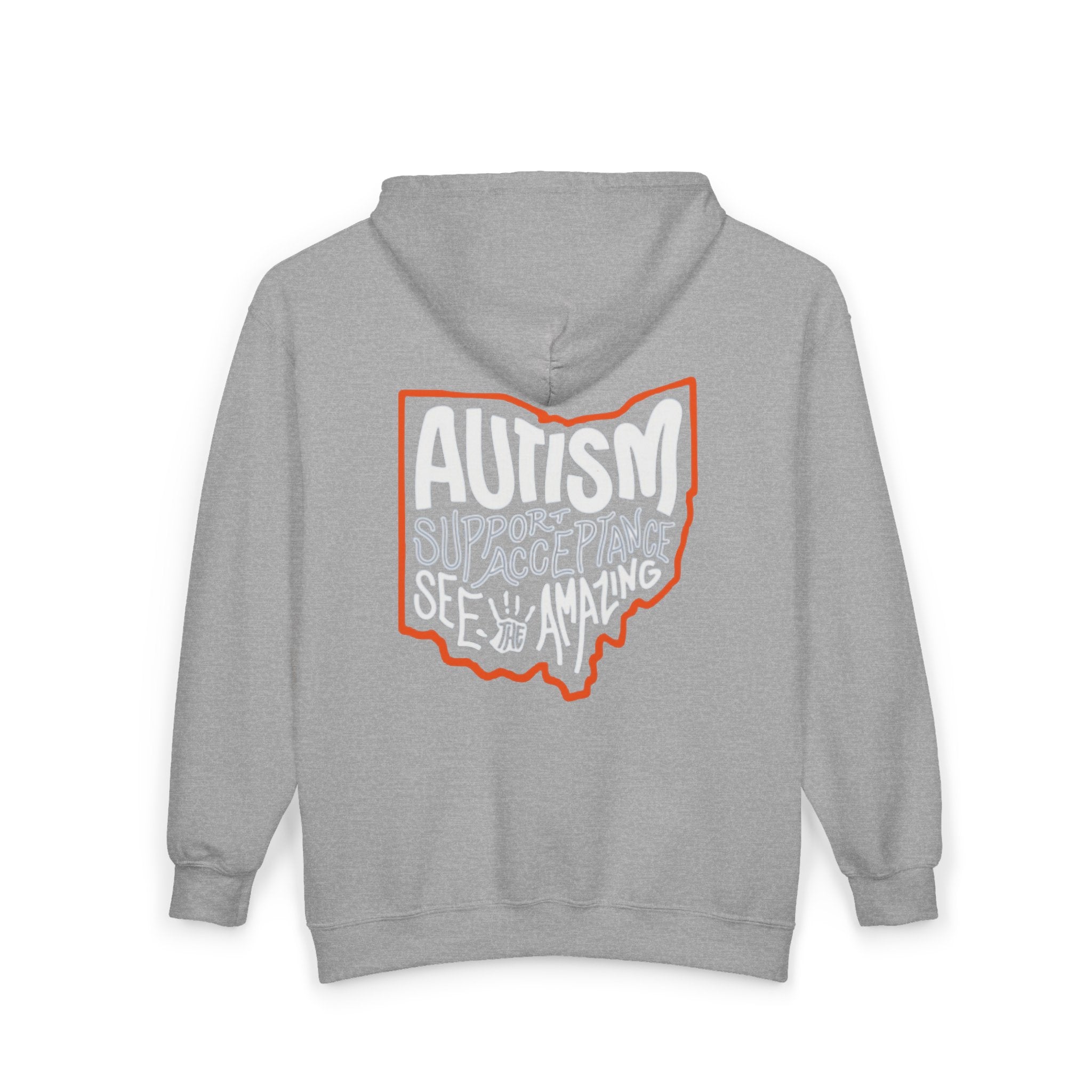 Adult Unisex Autism See The Amazing Graphic Full-Zip Sweatshirt