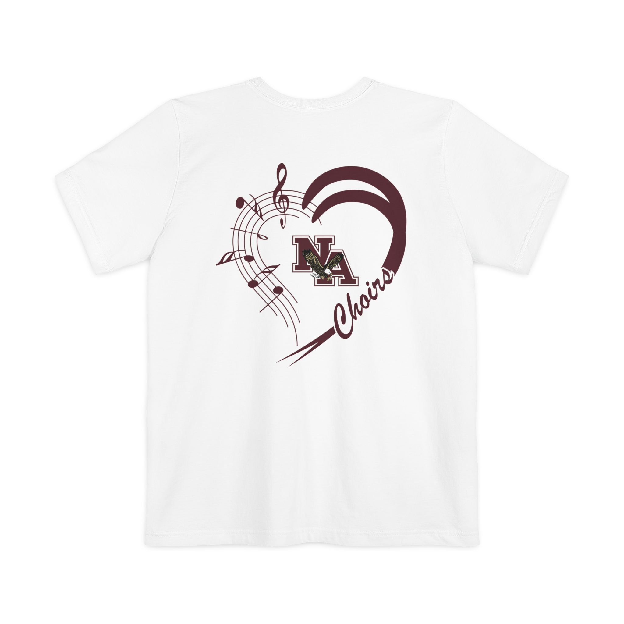 Adult Unisex New Albany Choirs Heart Graphic Pocket T-shirt