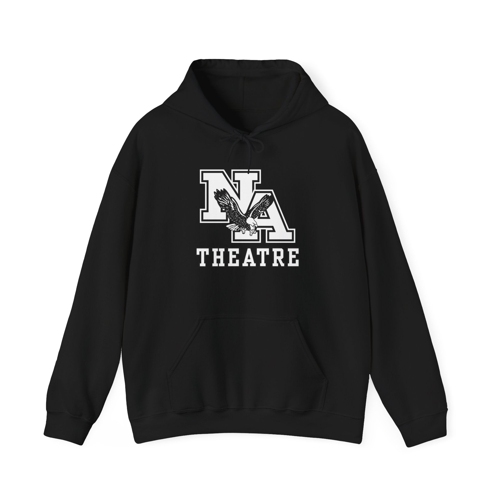 Adult Unisex White/Black Classic NA Theatre Logo Graphic Hoodie