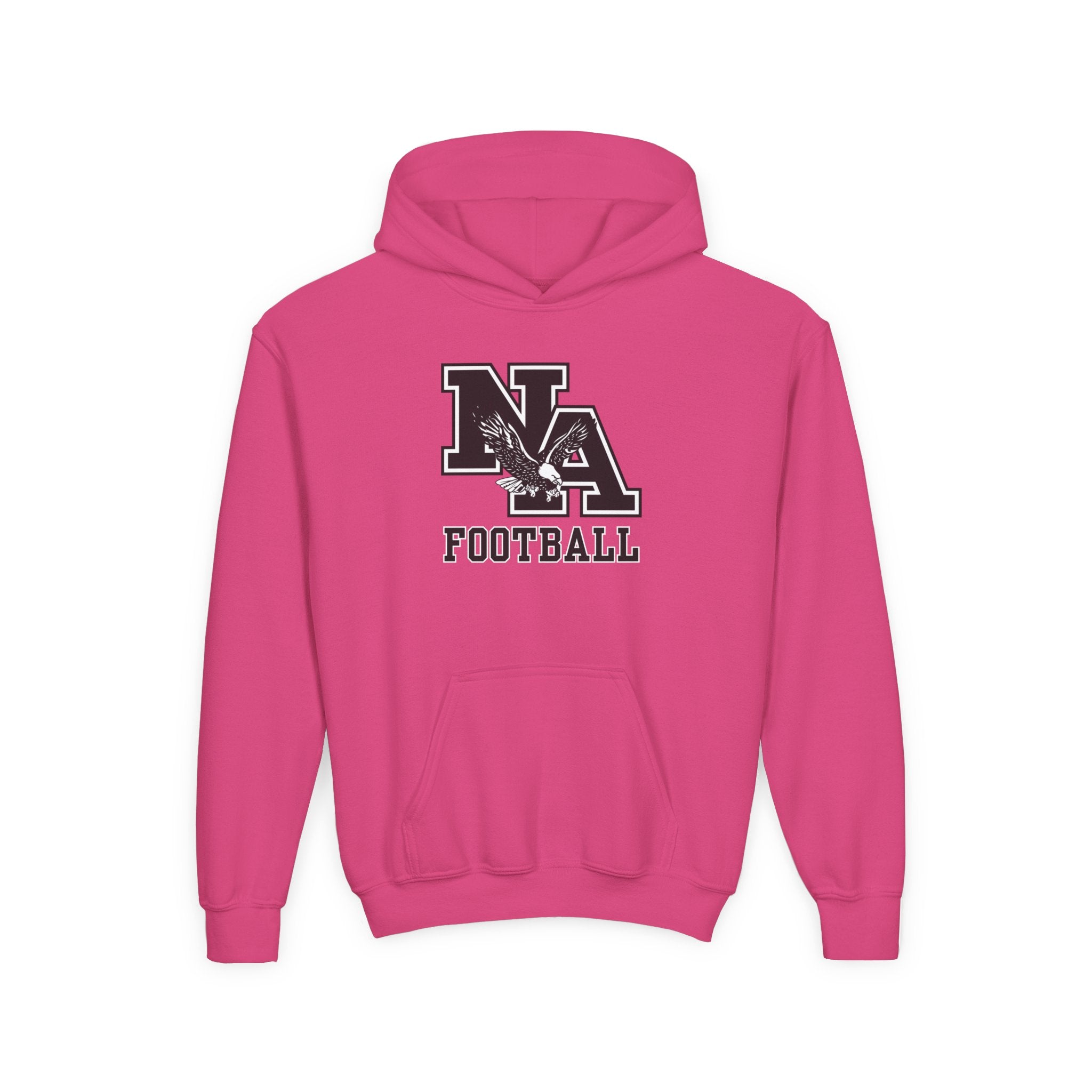 Youth Classic Logo Black Football Graphic Hoodie