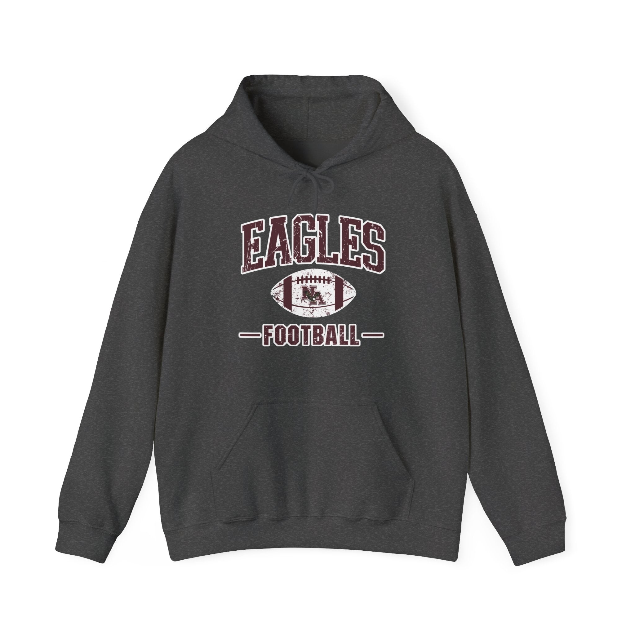 Adult Unisex Eagles Football Vintage Distressed Graphic Hoodie