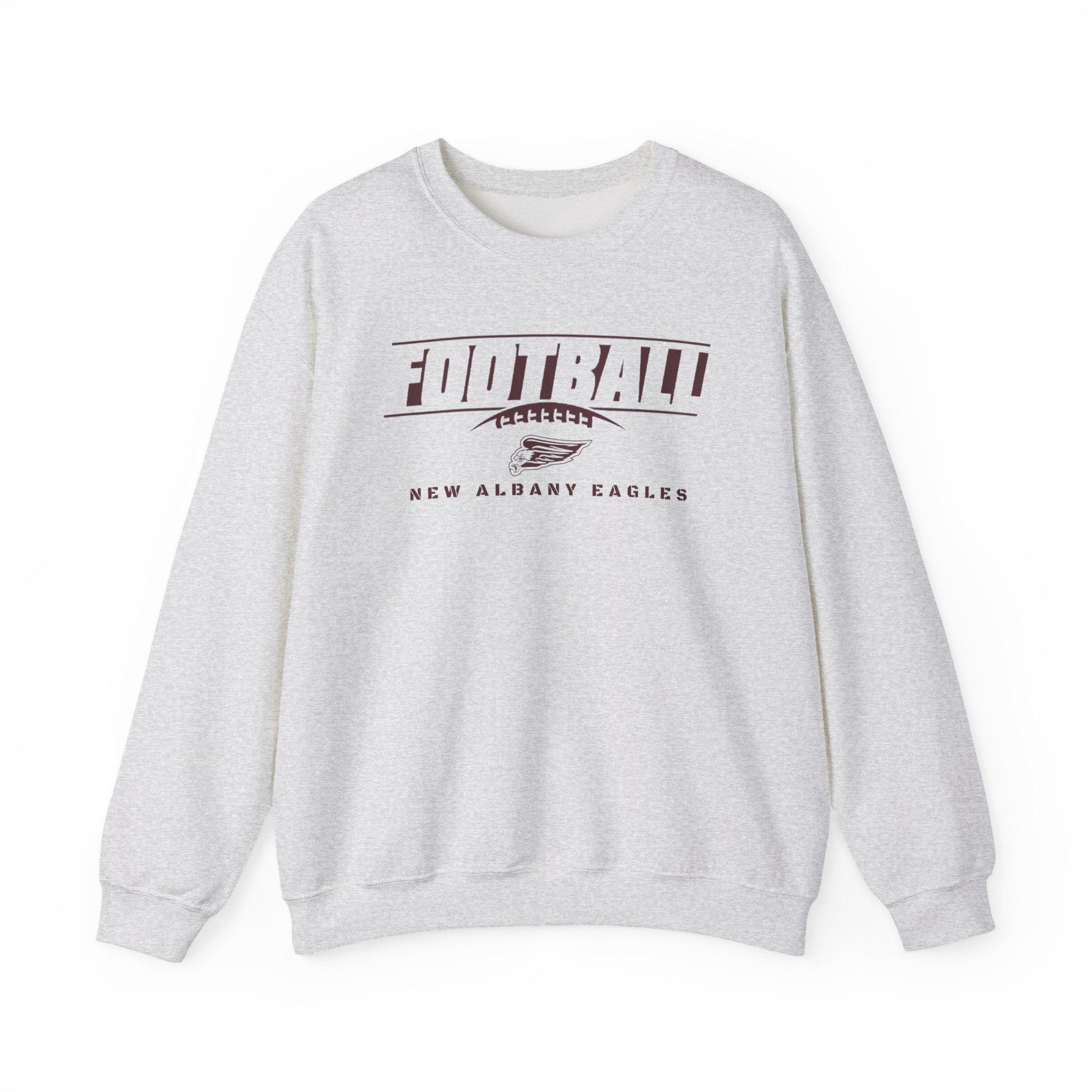 Adult Unisex New Albany Eagles Goal Line Maroon Graphic Sweatshirt