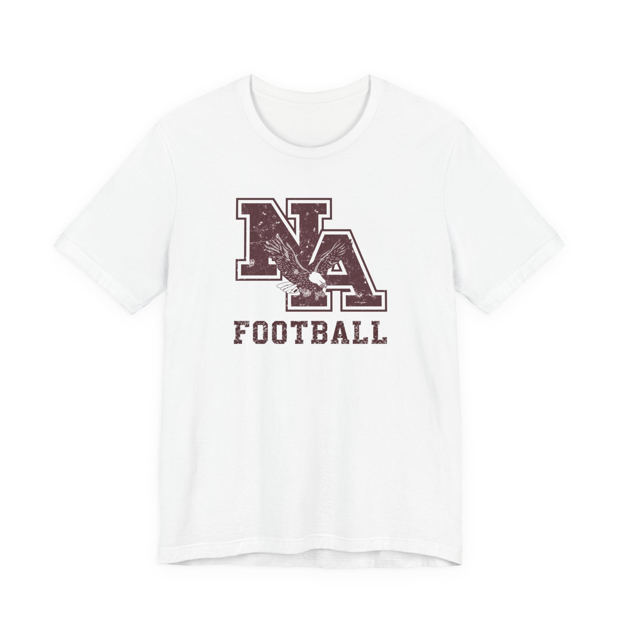 Adult Unisex New Albany Football Distressed Vintage Logo Graphic Short Sleeve Soft Tee