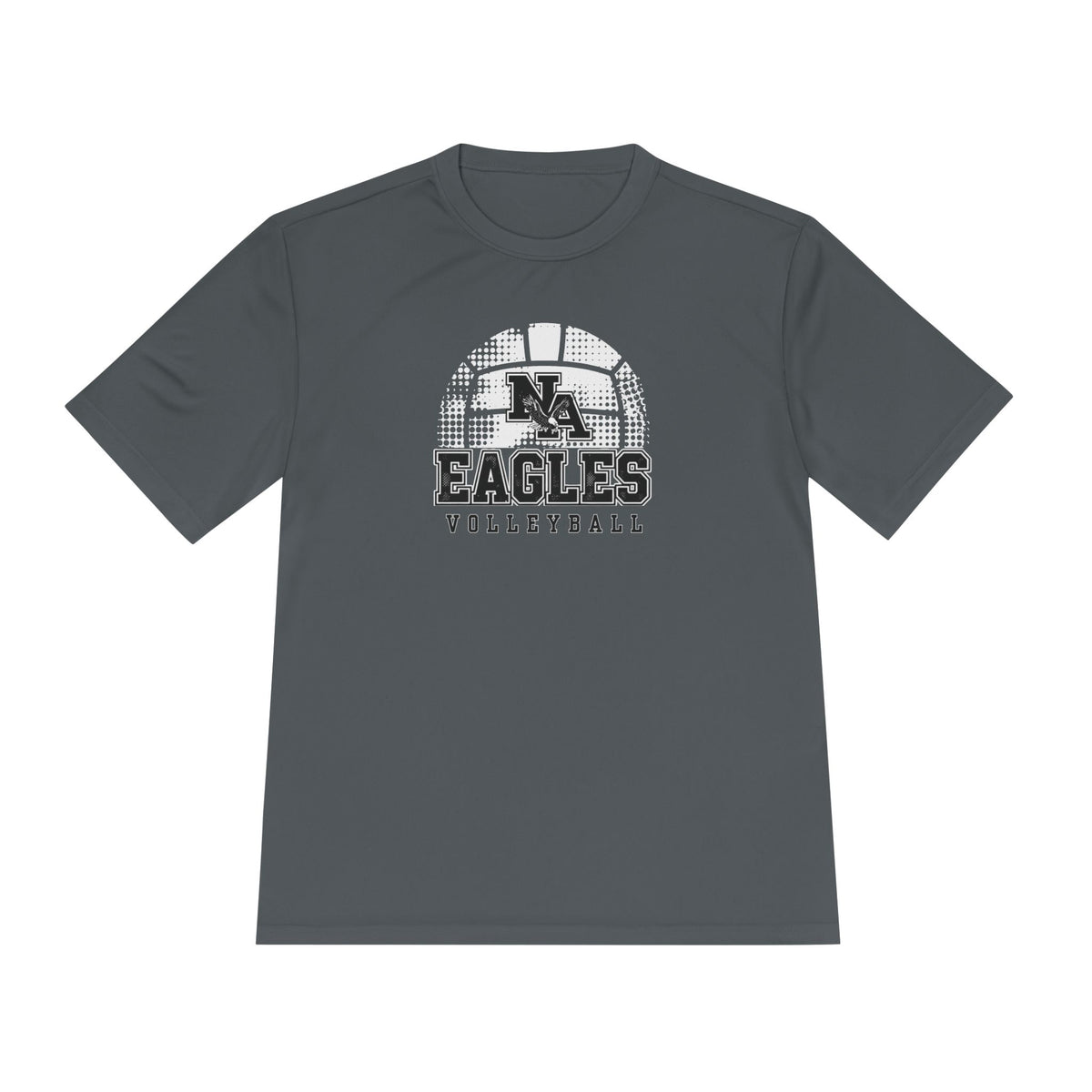 Adult Unisex New Albany Eagles Spike it Graphic Sport-Tek Competitor Performance Tee