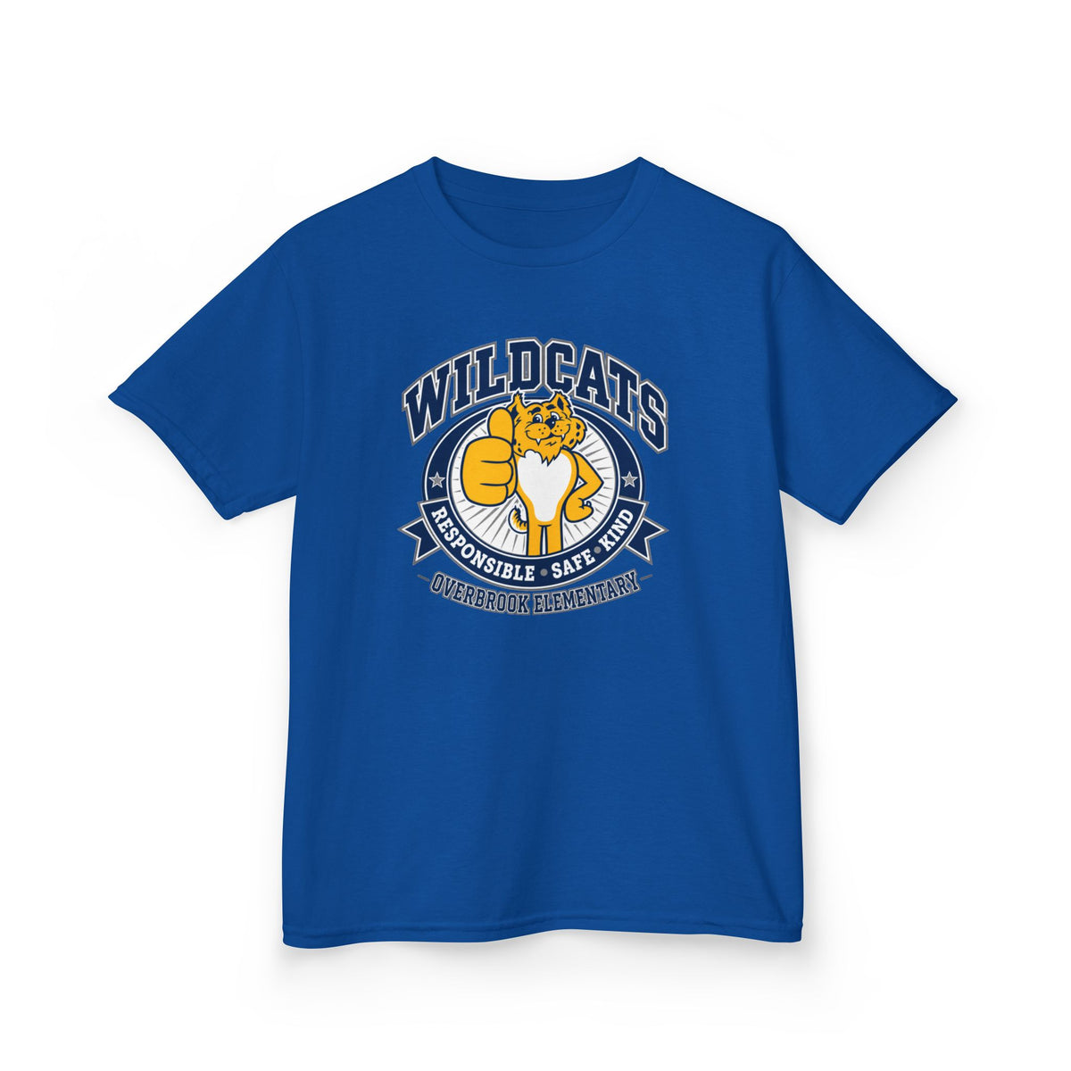 Copy of Overbrook Elementary Wildcats Block Letter Graphic Gildan Classic Tee