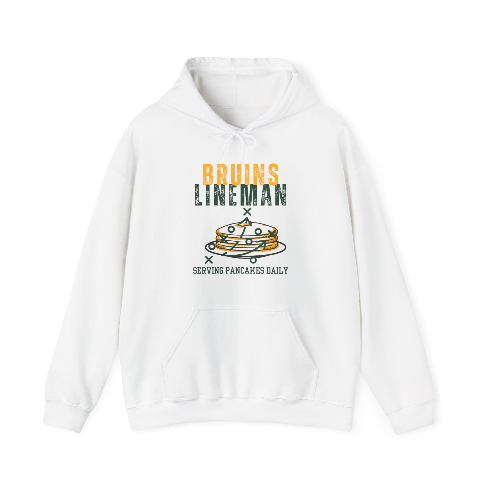 Adult Unisex Bruins Lineman Pancake Graphic Hoodie